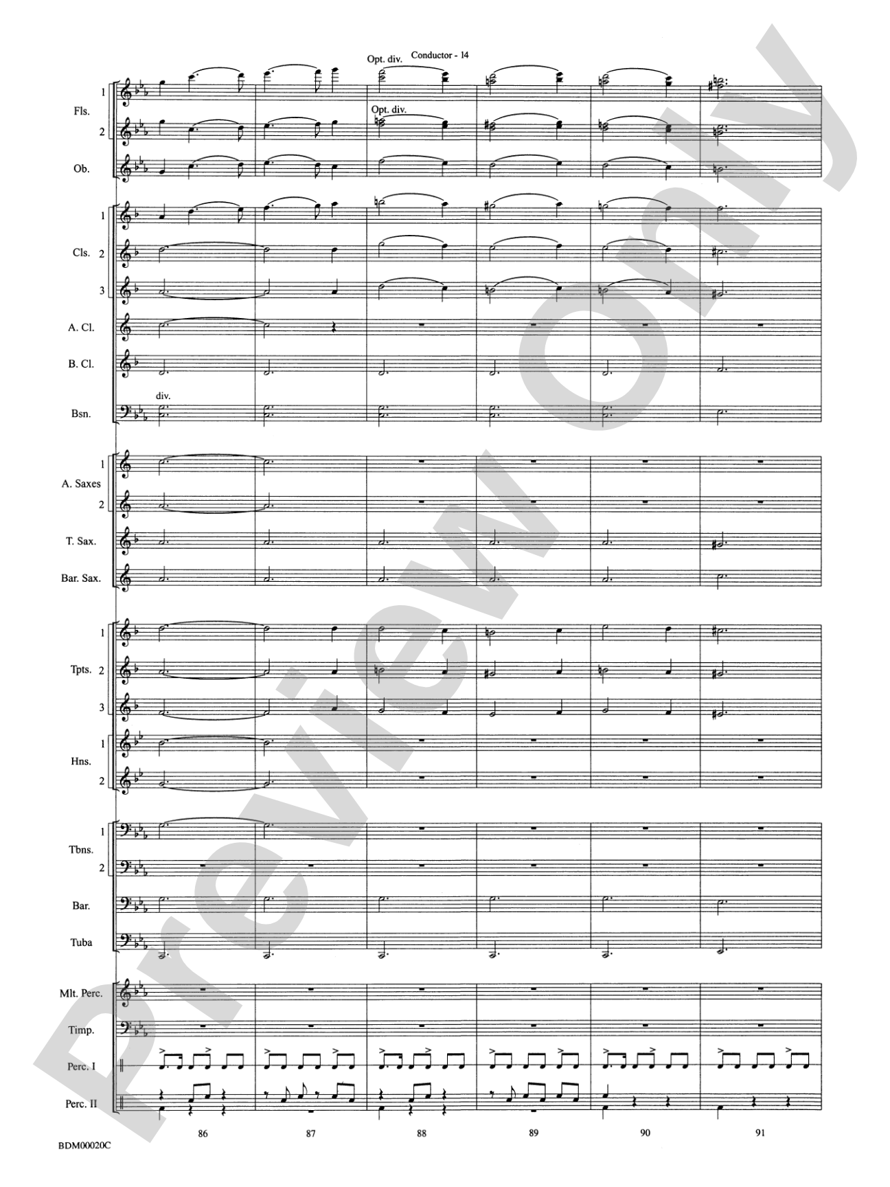 Coventry Carol: Concert Band Conductor Score & Parts