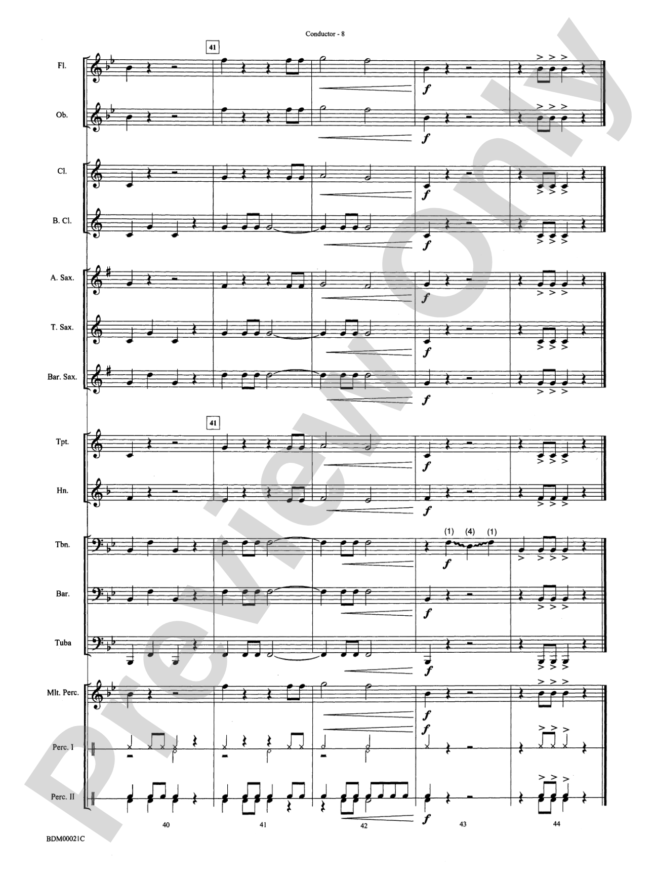 Slip and Slide: Concert Band Conductor Score & Parts