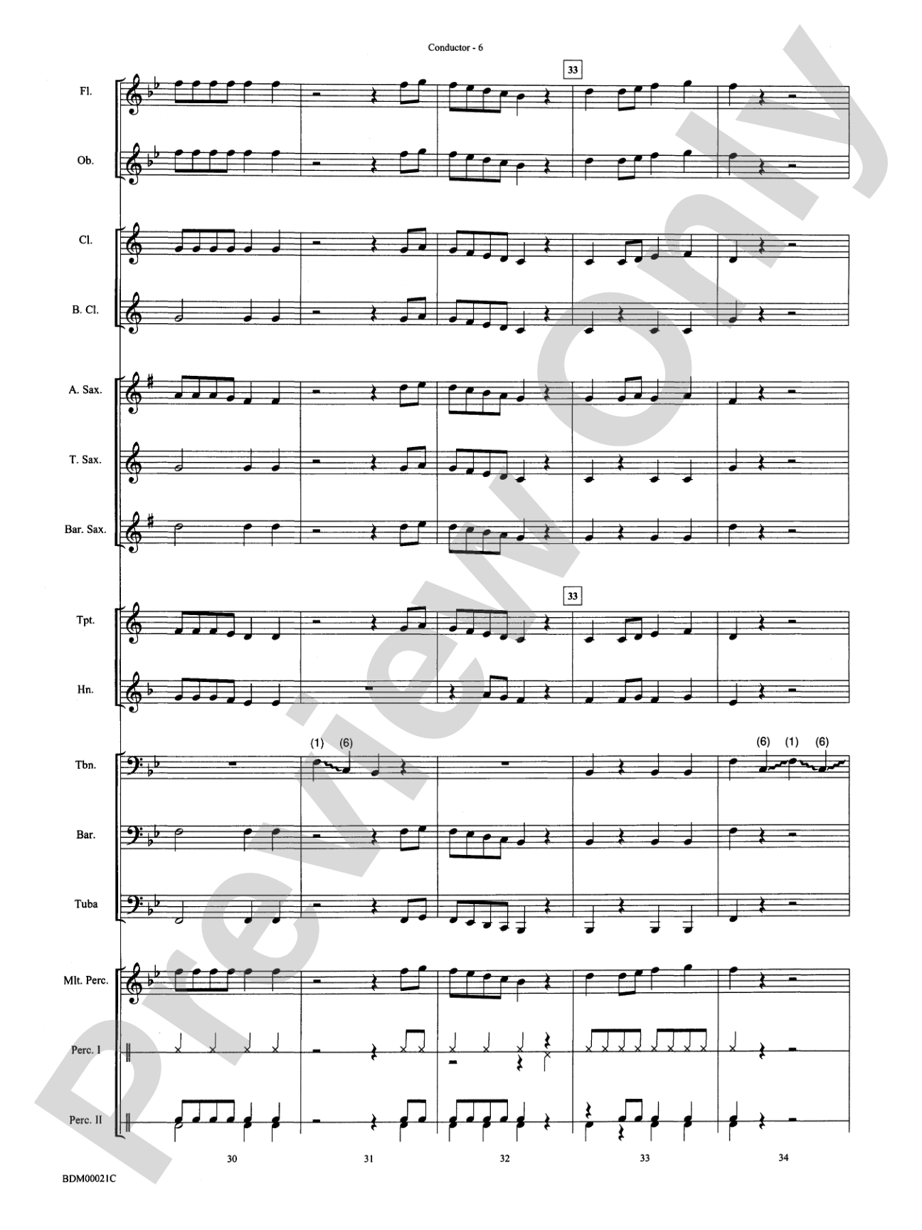 Slip and Slide: Concert Band Conductor Score & Parts