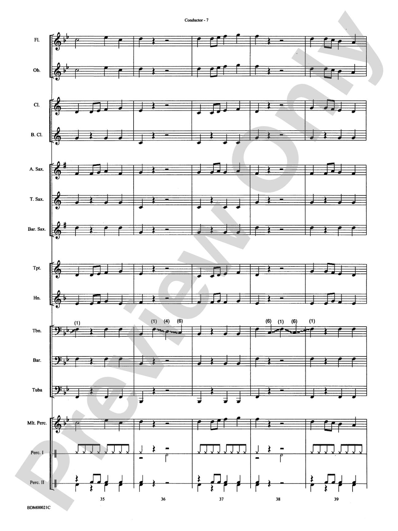 Slip and Slide: Concert Band Conductor Score & Parts