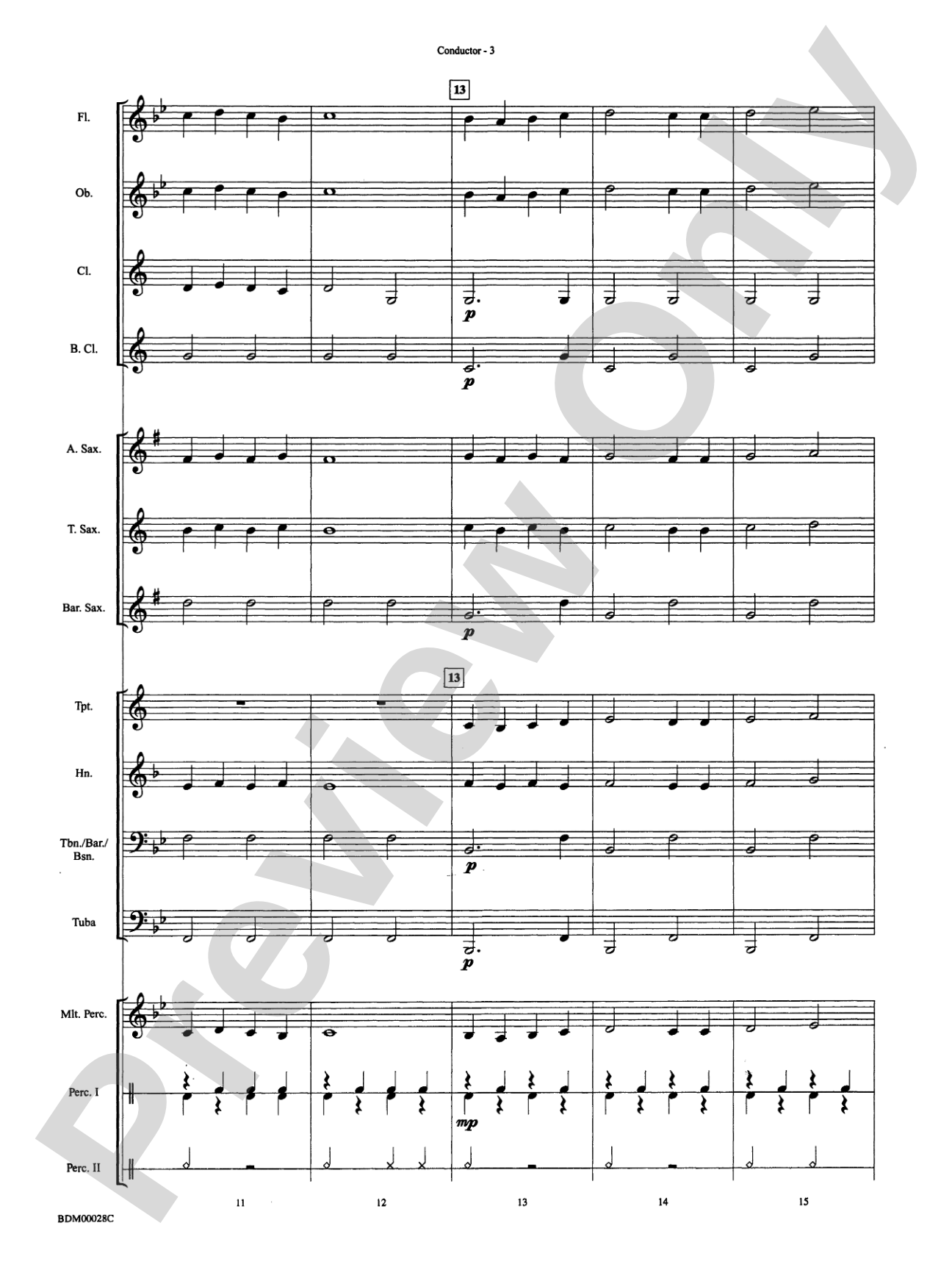 Simple Gifts: Concert Band Conductor Score & Parts