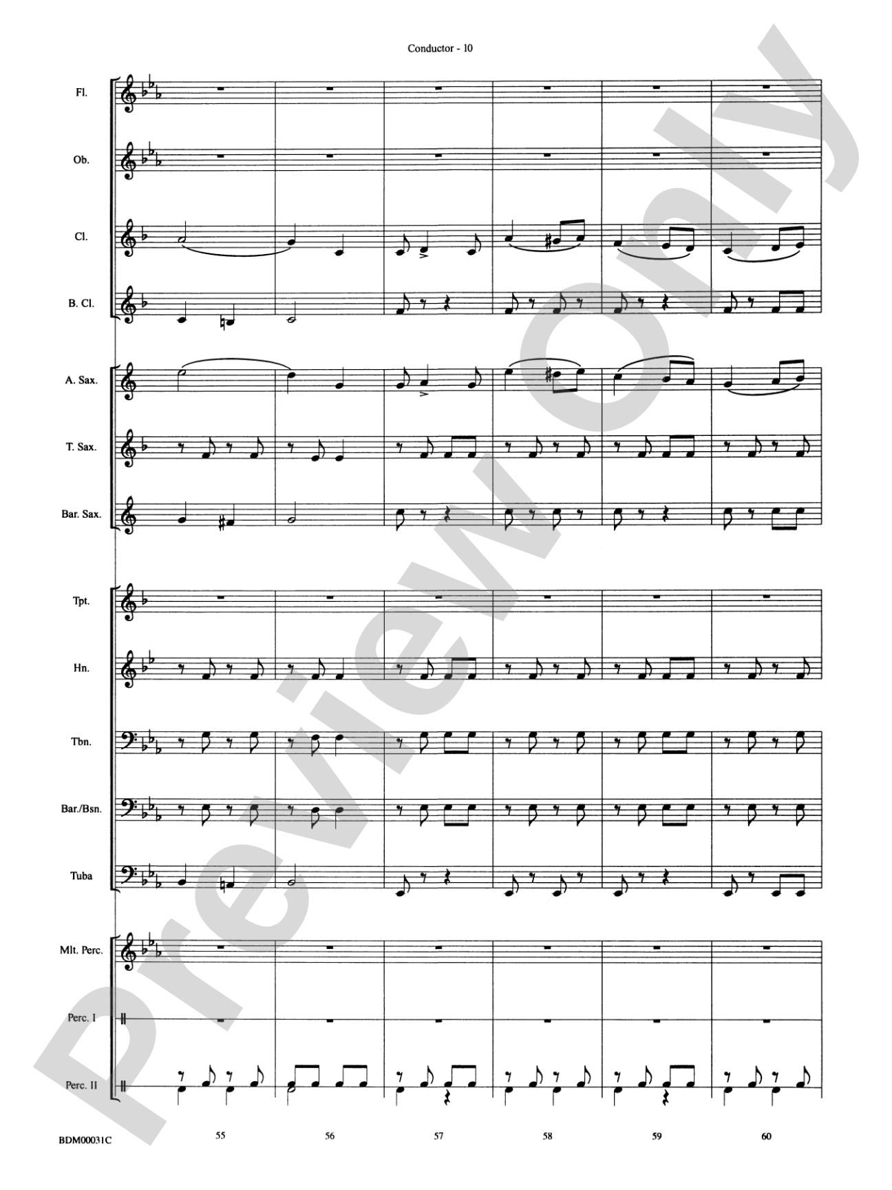 The High School Cadets: Concert Band Conductor Score & Parts