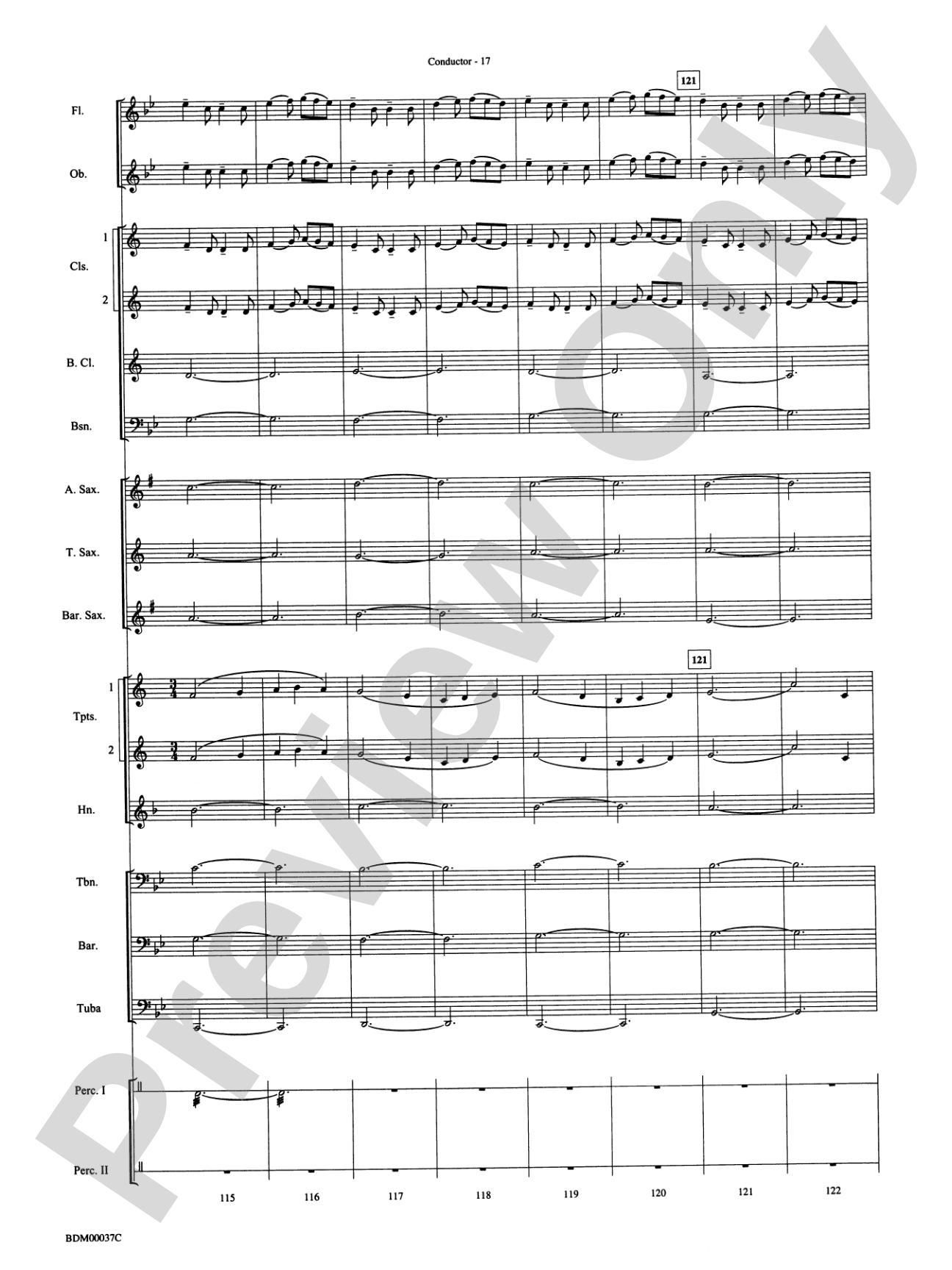 Fantasia on the "Dargason": Concert Band Conductor Score & Parts