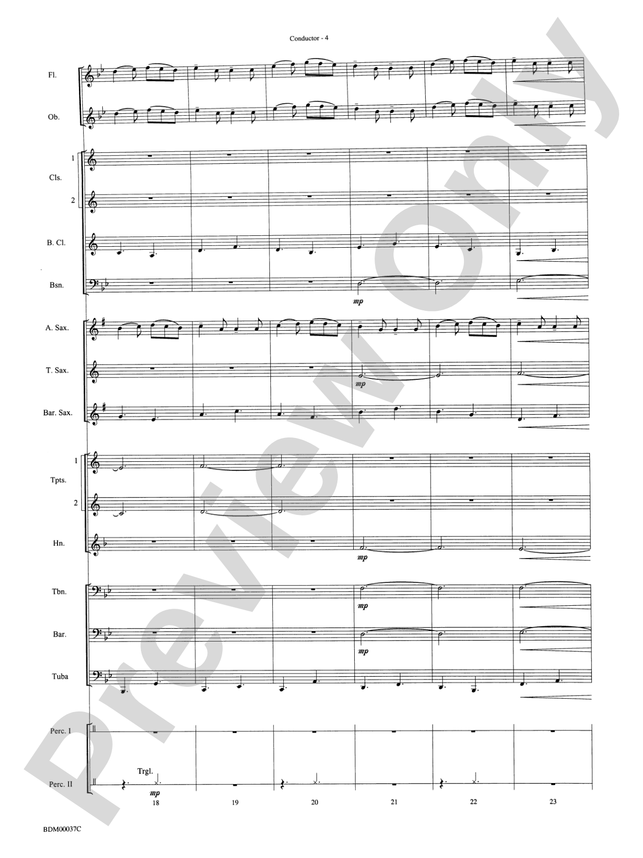 Fantasia on the "Dargason": Concert Band Conductor Score & Parts