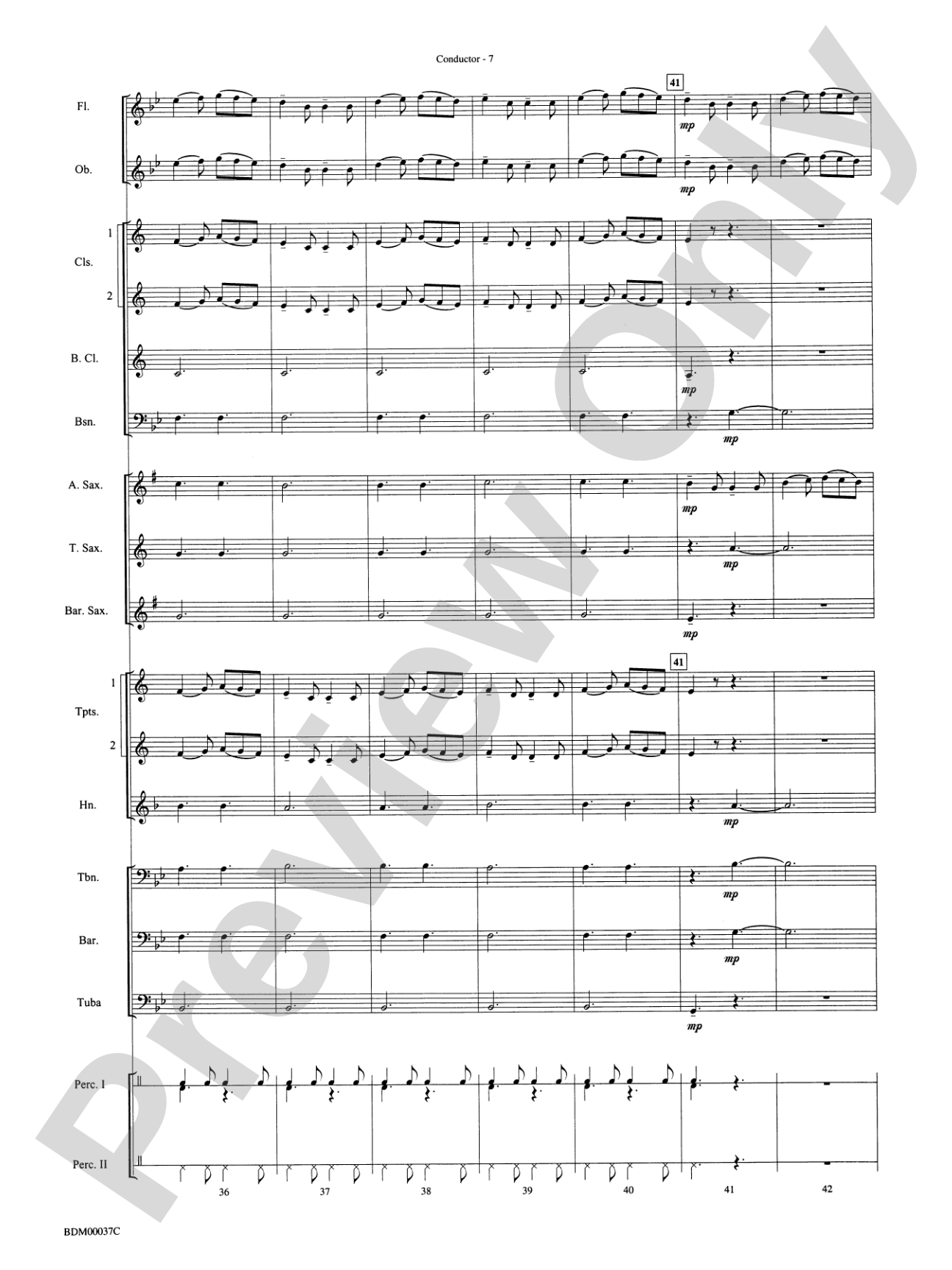 Fantasia on the "Dargason": Concert Band Conductor Score & Parts