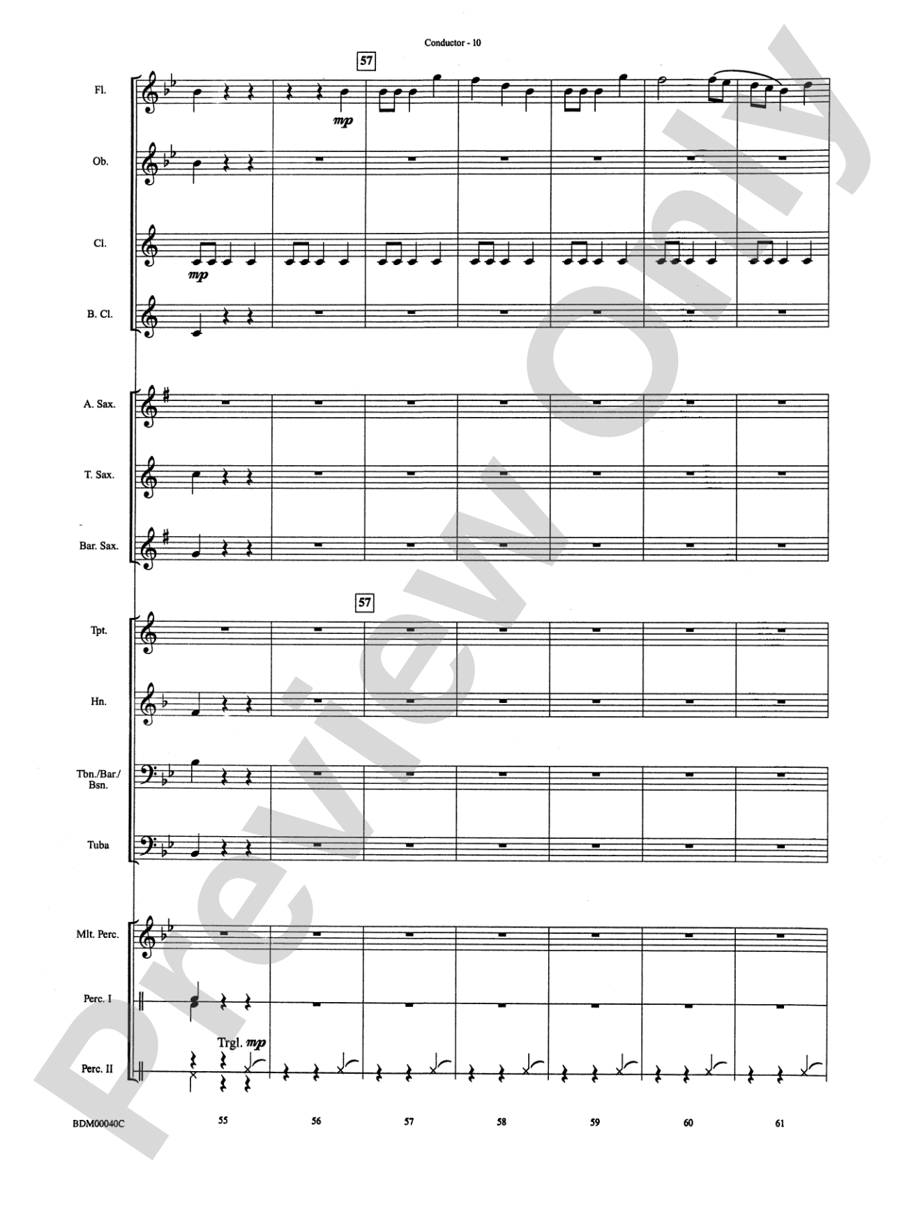 The Holly and the Ivy: Concert Band Conductor Score & Parts
