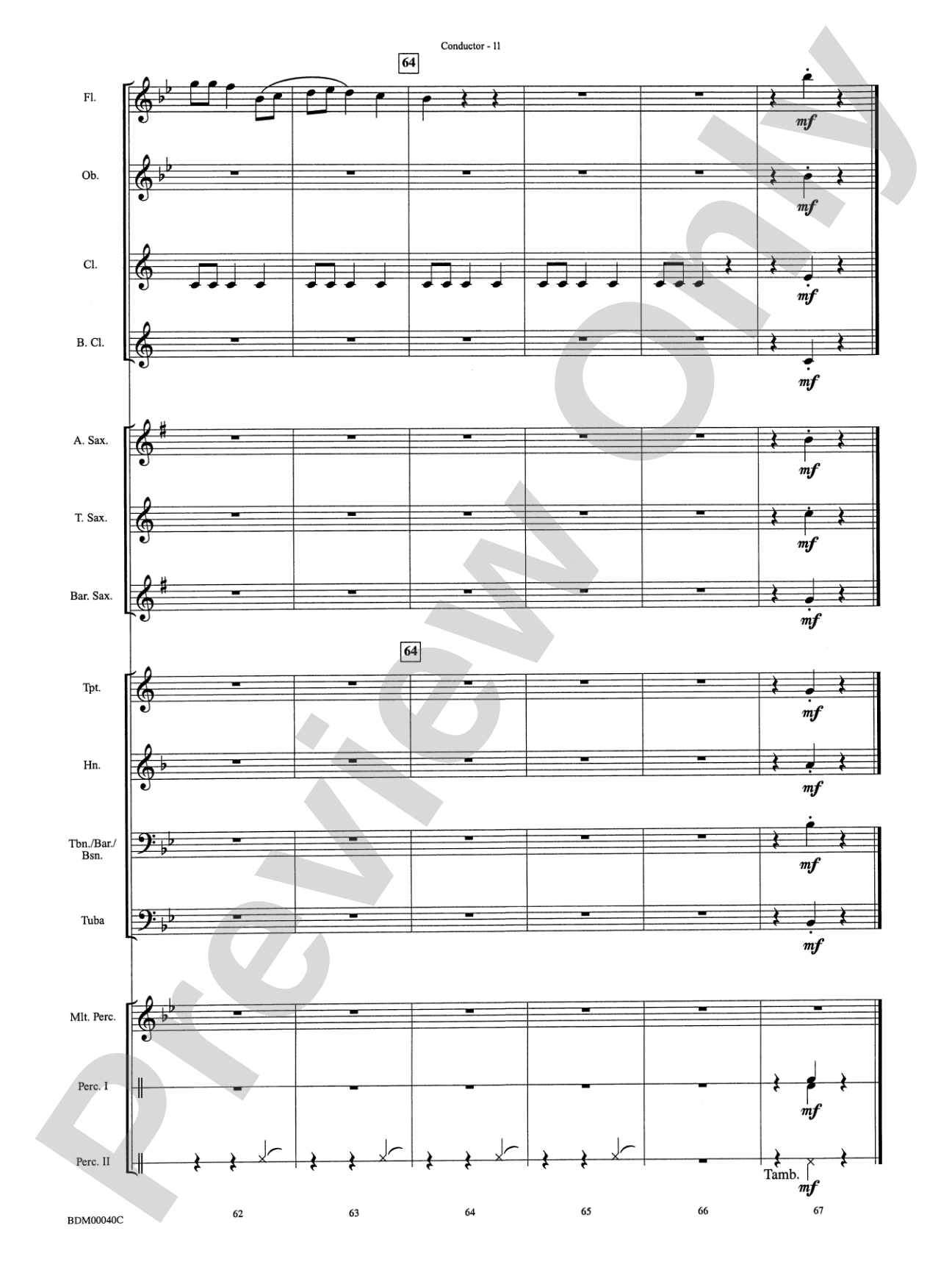 The Holly and the Ivy: Concert Band Conductor Score & Parts