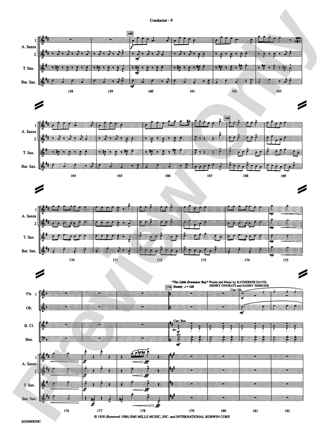 Christmas in the Round: Concert Band Conductor Score & Parts