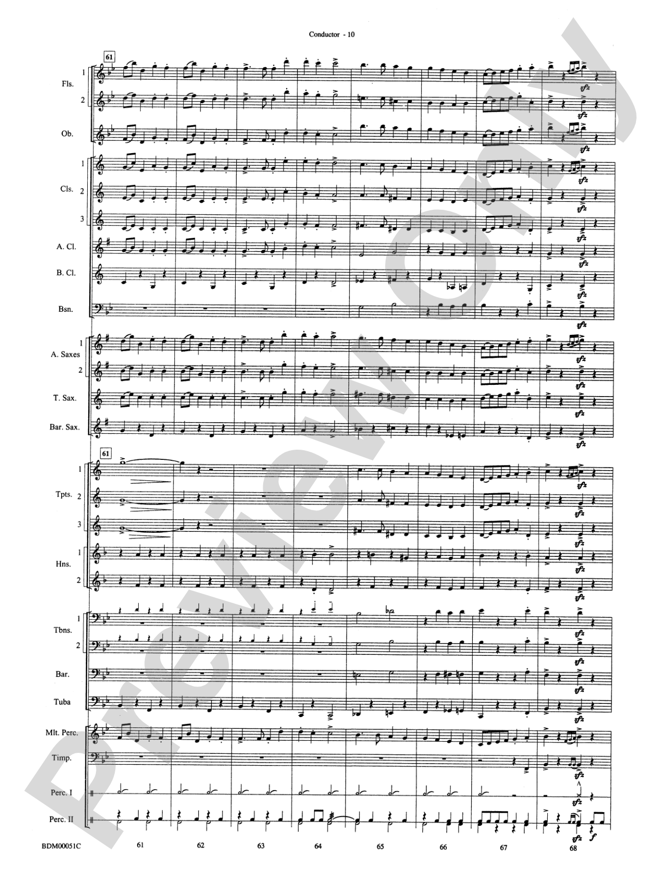 Parade of the Wooden Soldiers: Concert Band Conductor Score & Parts