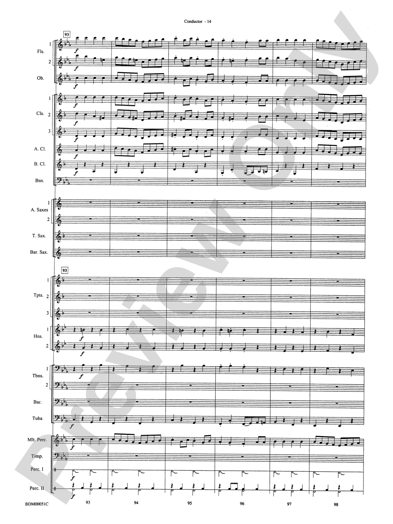 Parade of the Wooden Soldiers: Concert Band Conductor Score & Parts