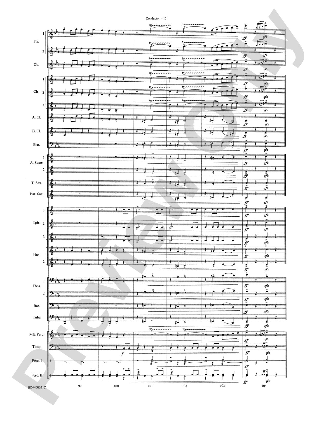 Parade of the Wooden Soldiers: Concert Band Conductor Score & Parts