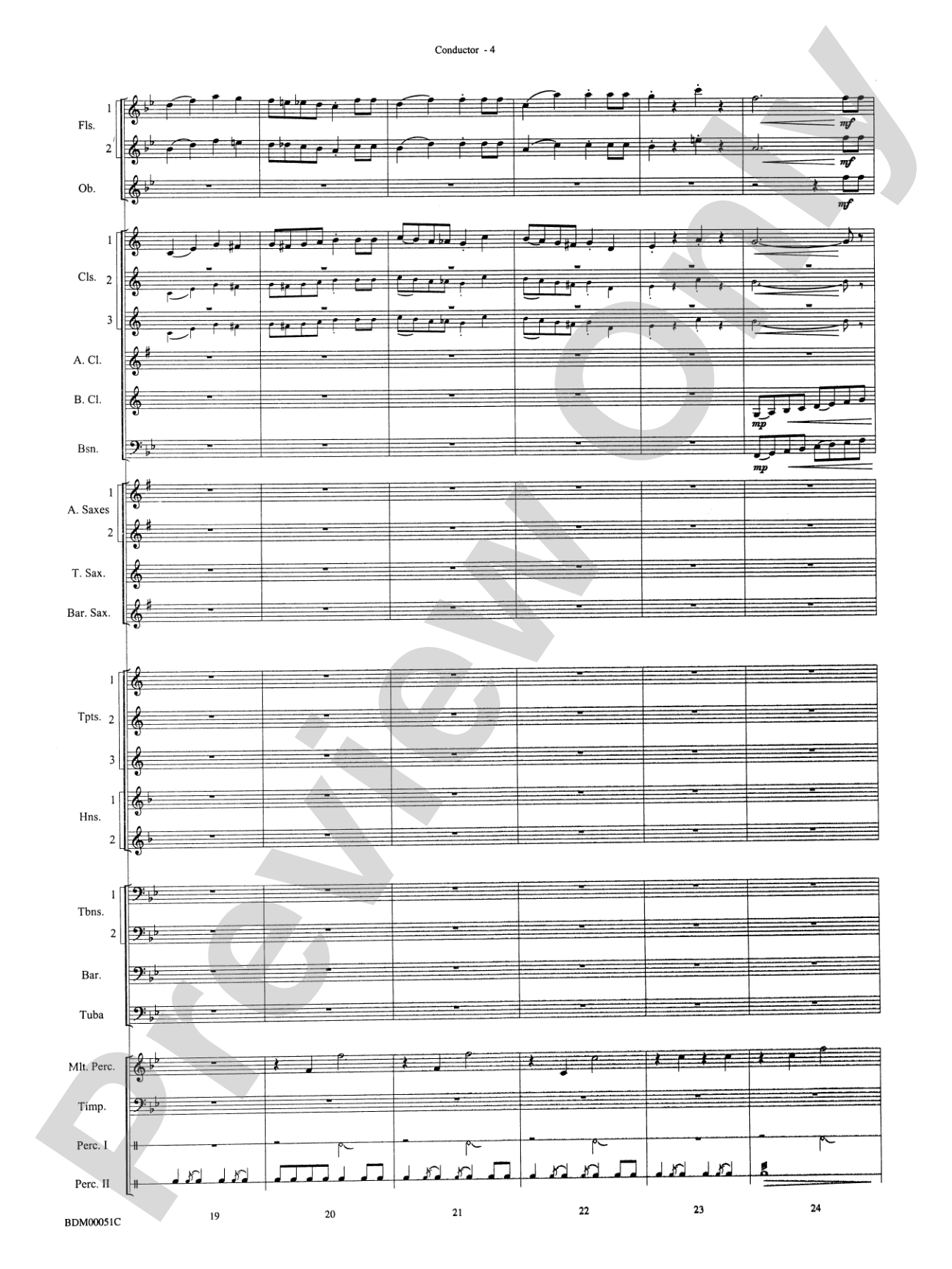 Parade of the Wooden Soldiers: Concert Band Conductor Score & Parts