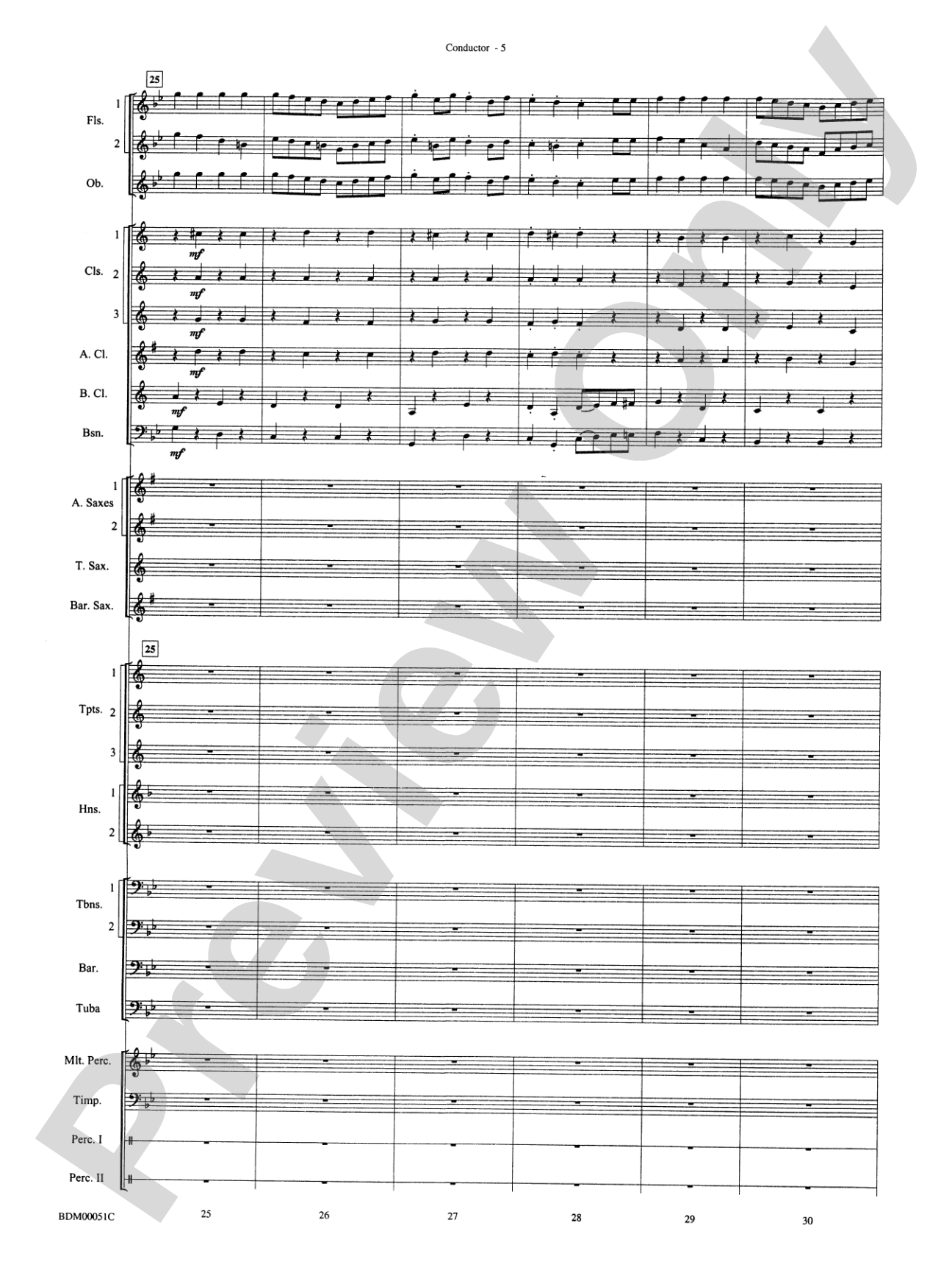 Parade of the Wooden Soldiers: Concert Band Conductor Score & Parts