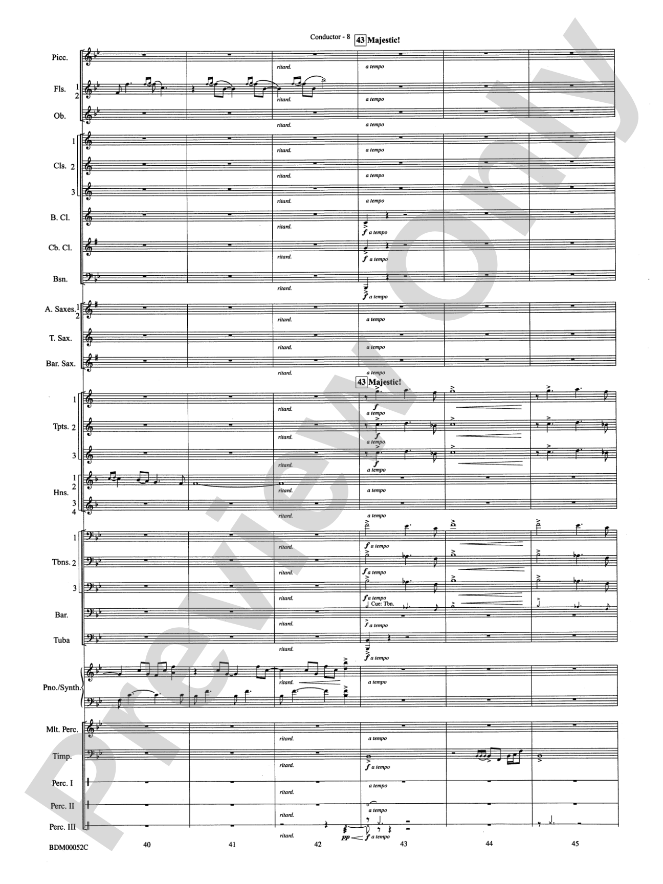 The Iliad (from The Odyssey (Symphony No. 2)): Concert Band Conductor Score & Parts