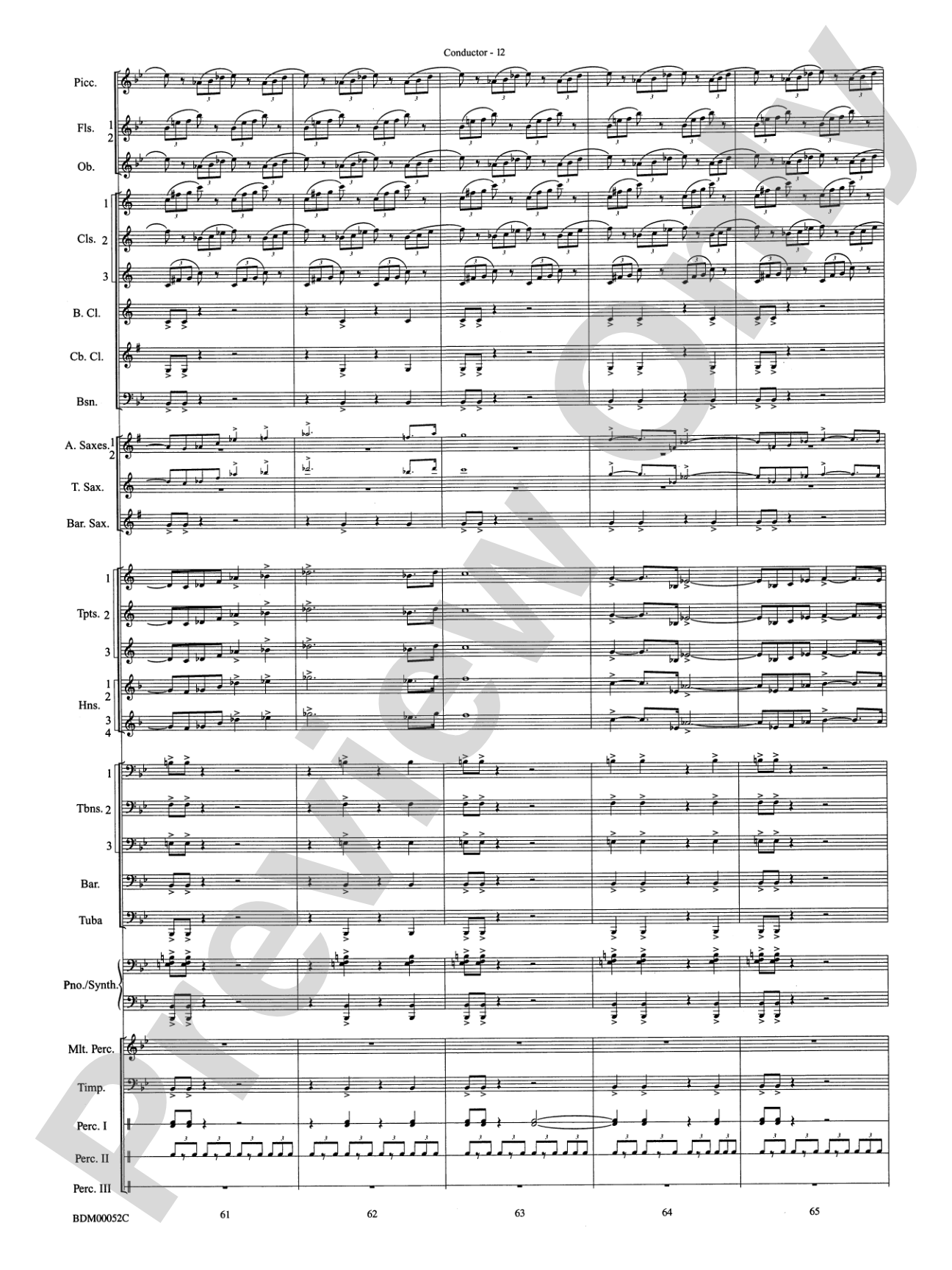 The Iliad (from The Odyssey (Symphony No. 2)): Concert Band Conductor Score & Parts