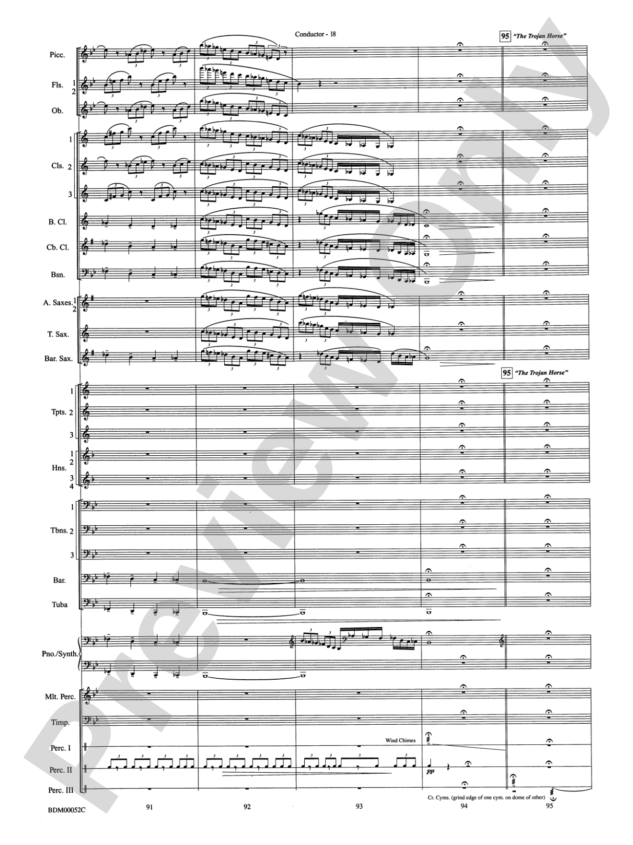 The Iliad (from The Odyssey (Symphony No. 2)): Concert Band Conductor Score & Parts