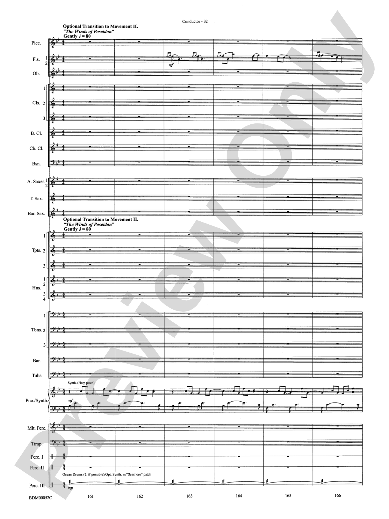 The Iliad (from The Odyssey (Symphony No. 2)): Concert Band Conductor Score & Parts