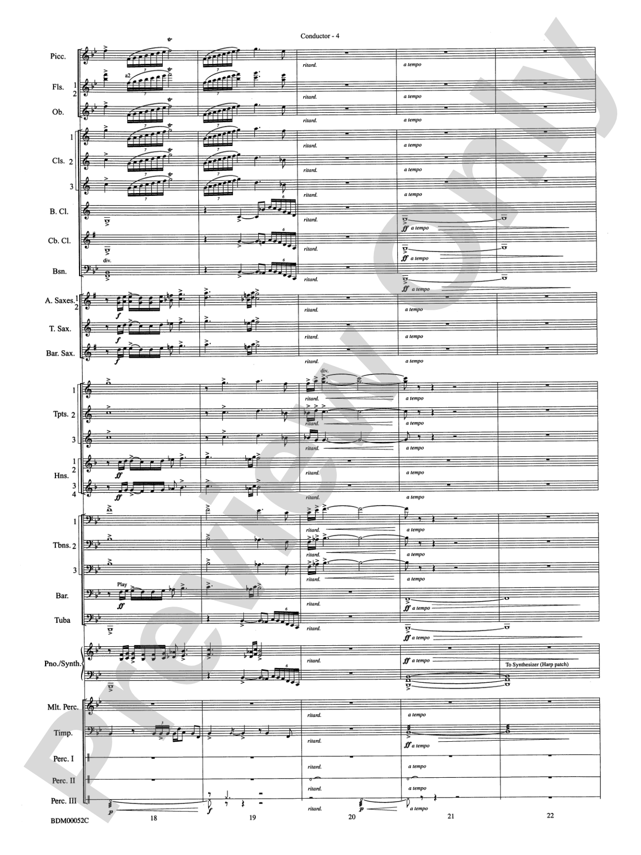 The Iliad (from The Odyssey (Symphony No. 2)): Concert Band Conductor Score & Parts
