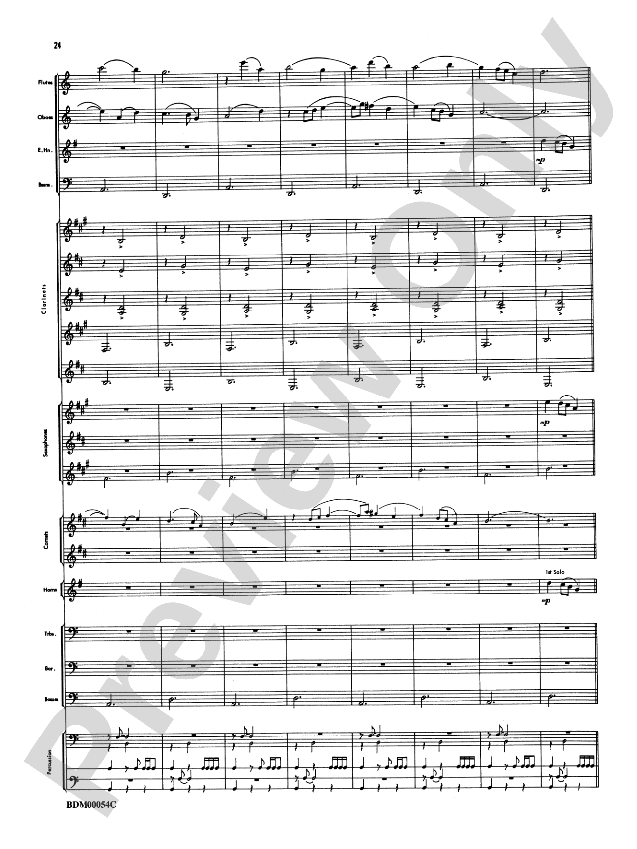 Symphonic Suite: Concert Band Conductor Score & Parts