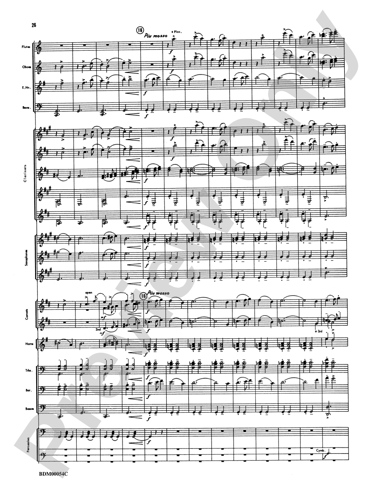 Symphonic Suite: Concert Band Conductor Score & Parts