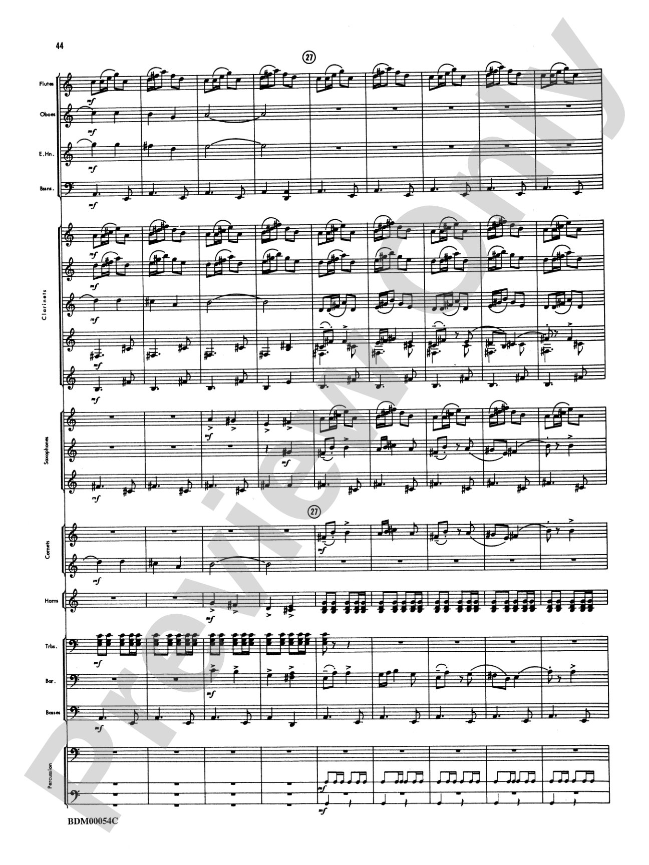 Symphonic Suite: Concert Band Conductor Score & Parts
