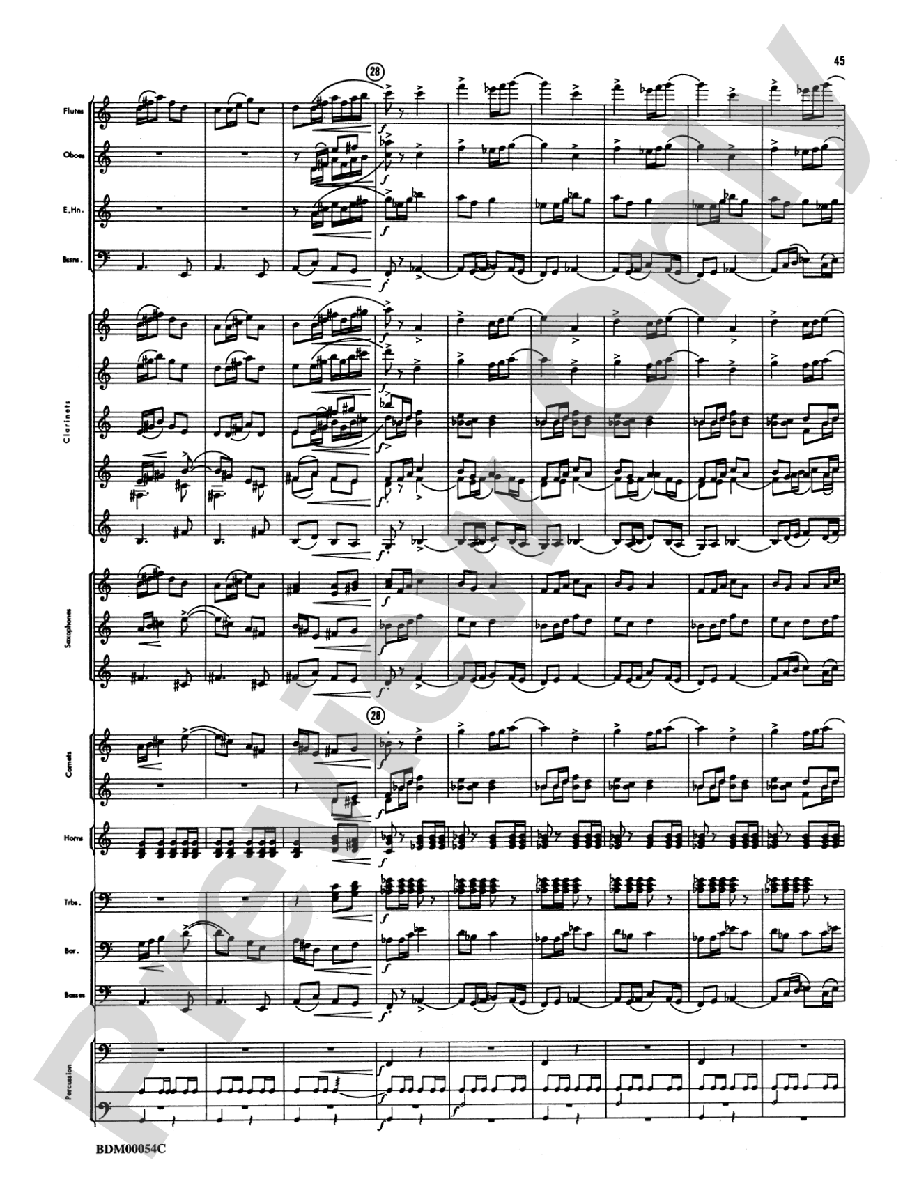 Symphonic Suite: Concert Band Conductor Score & Parts