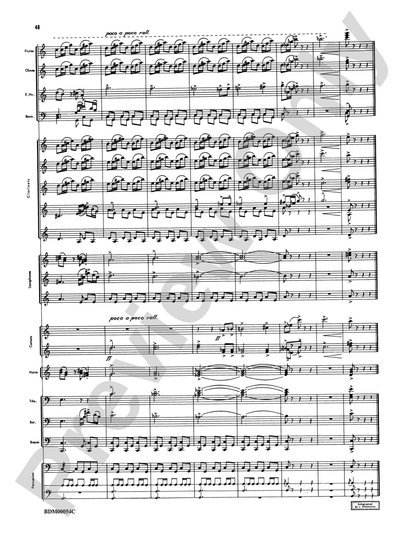 Symphonic Suite: Concert Band Conductor Score & Parts