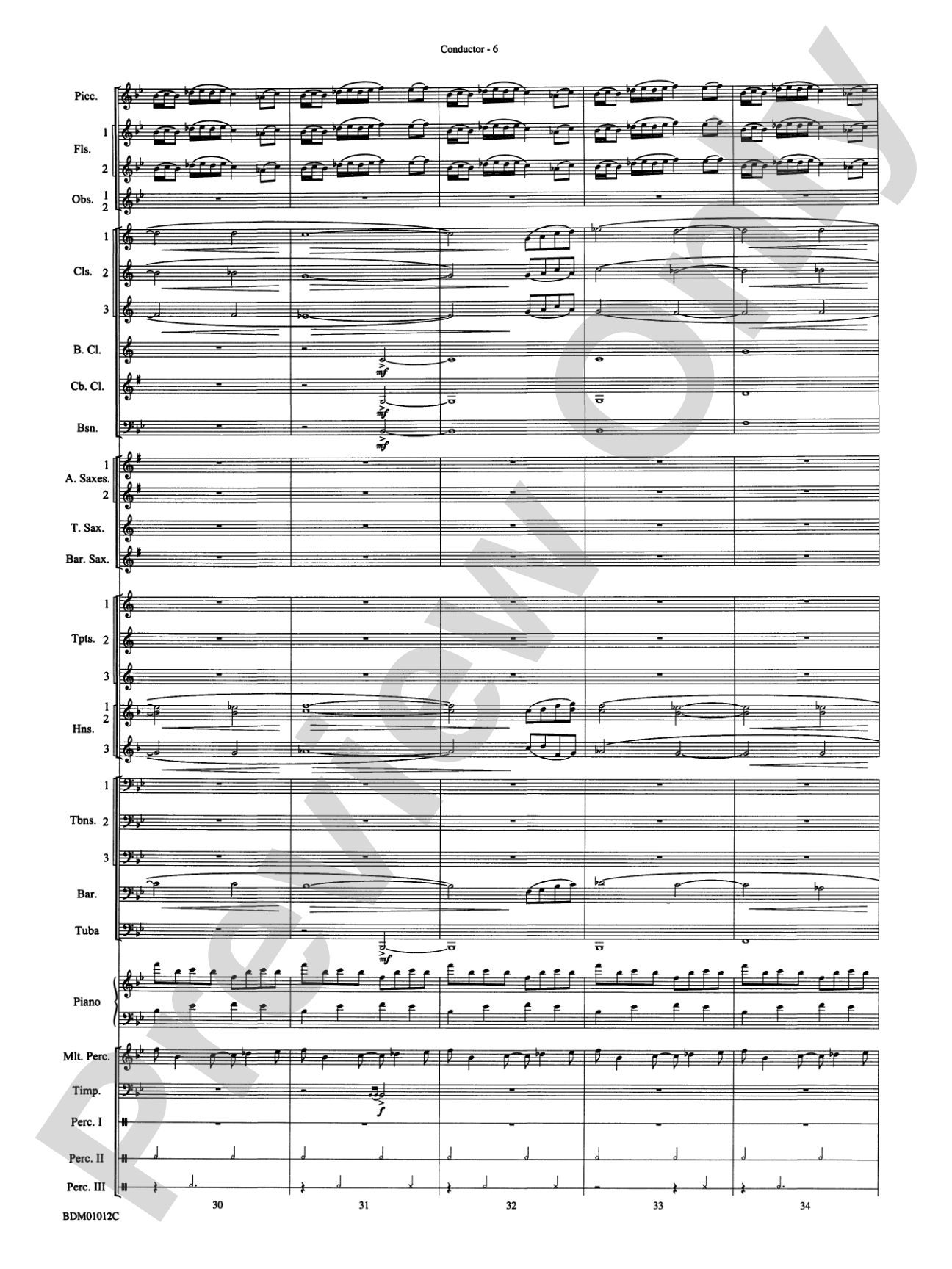 Inchon: Concert Band Conductor Score & Parts