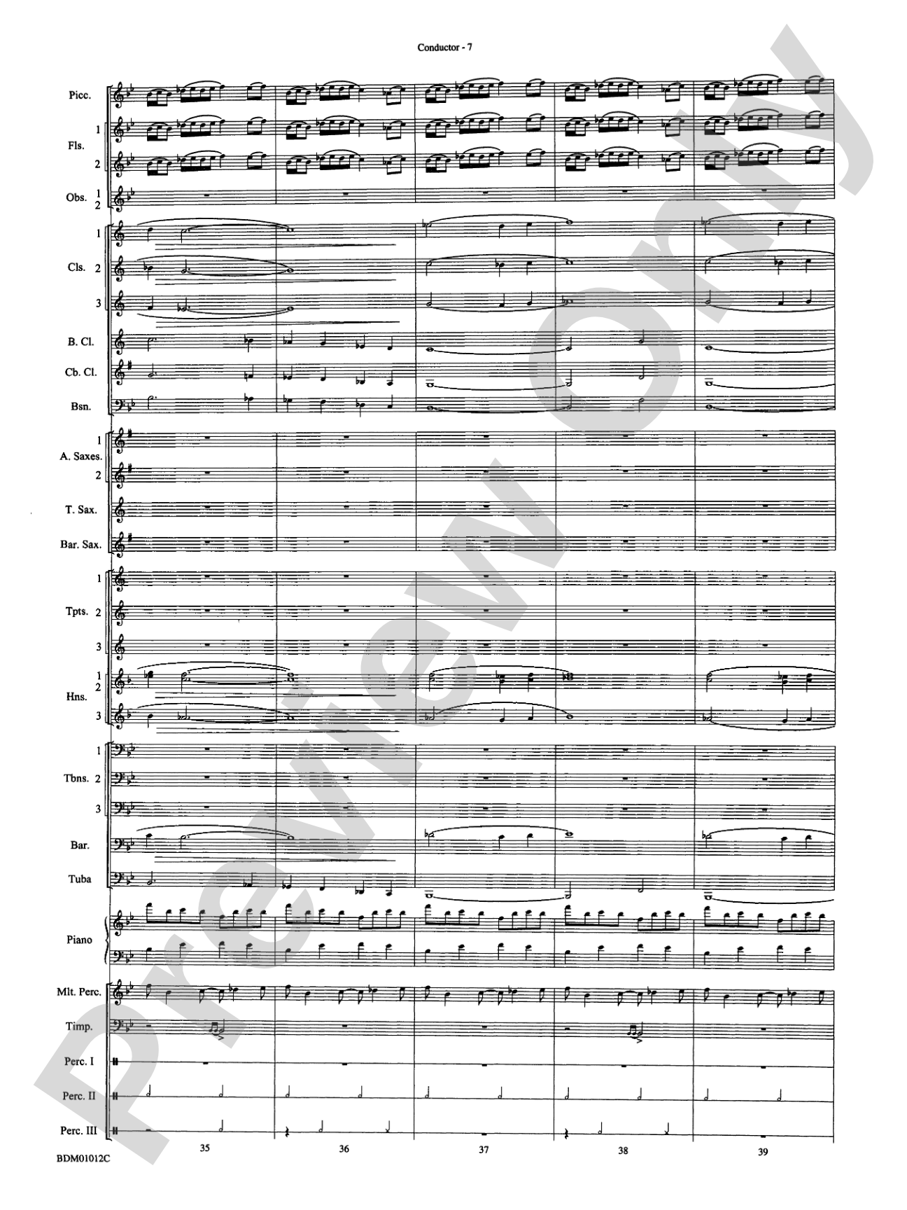 Inchon: Concert Band Conductor Score & Parts