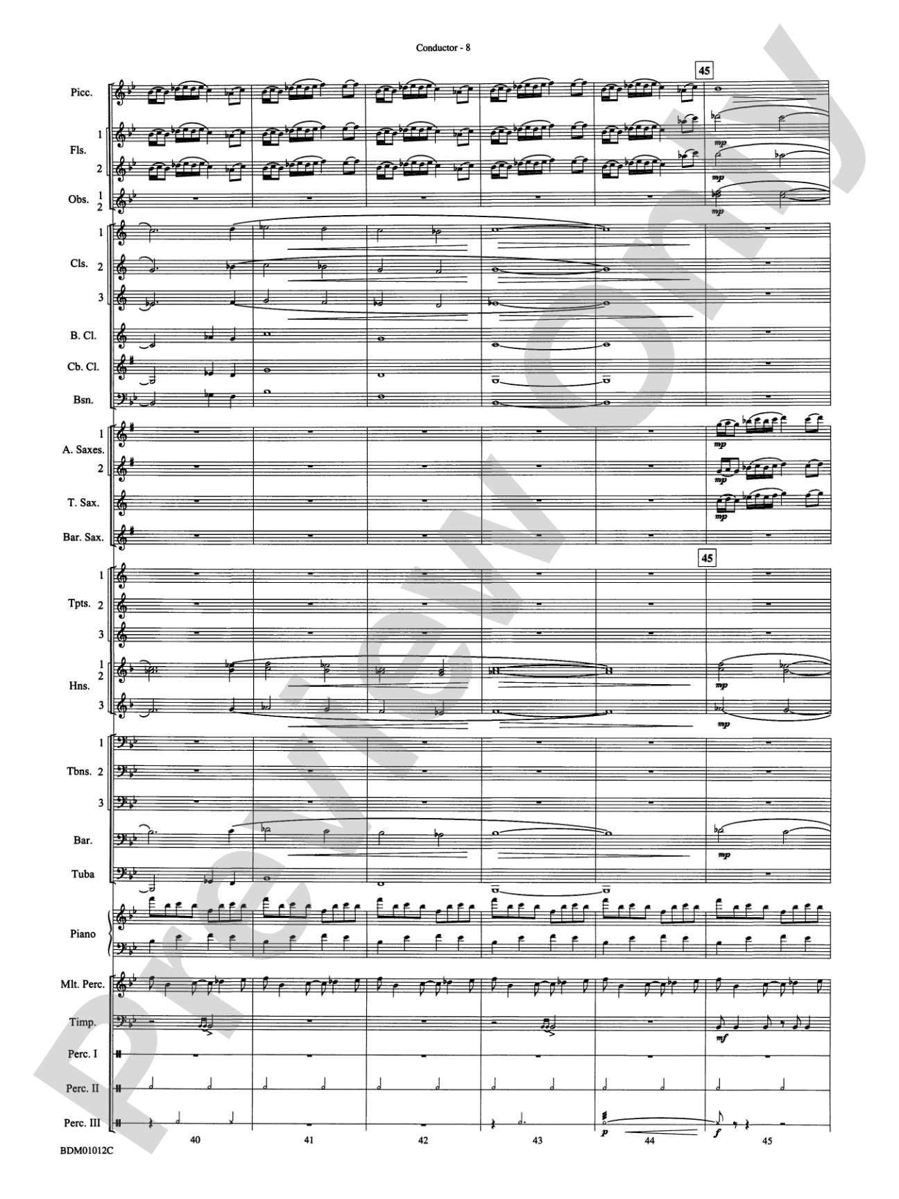 Inchon: Concert Band Conductor Score & Parts