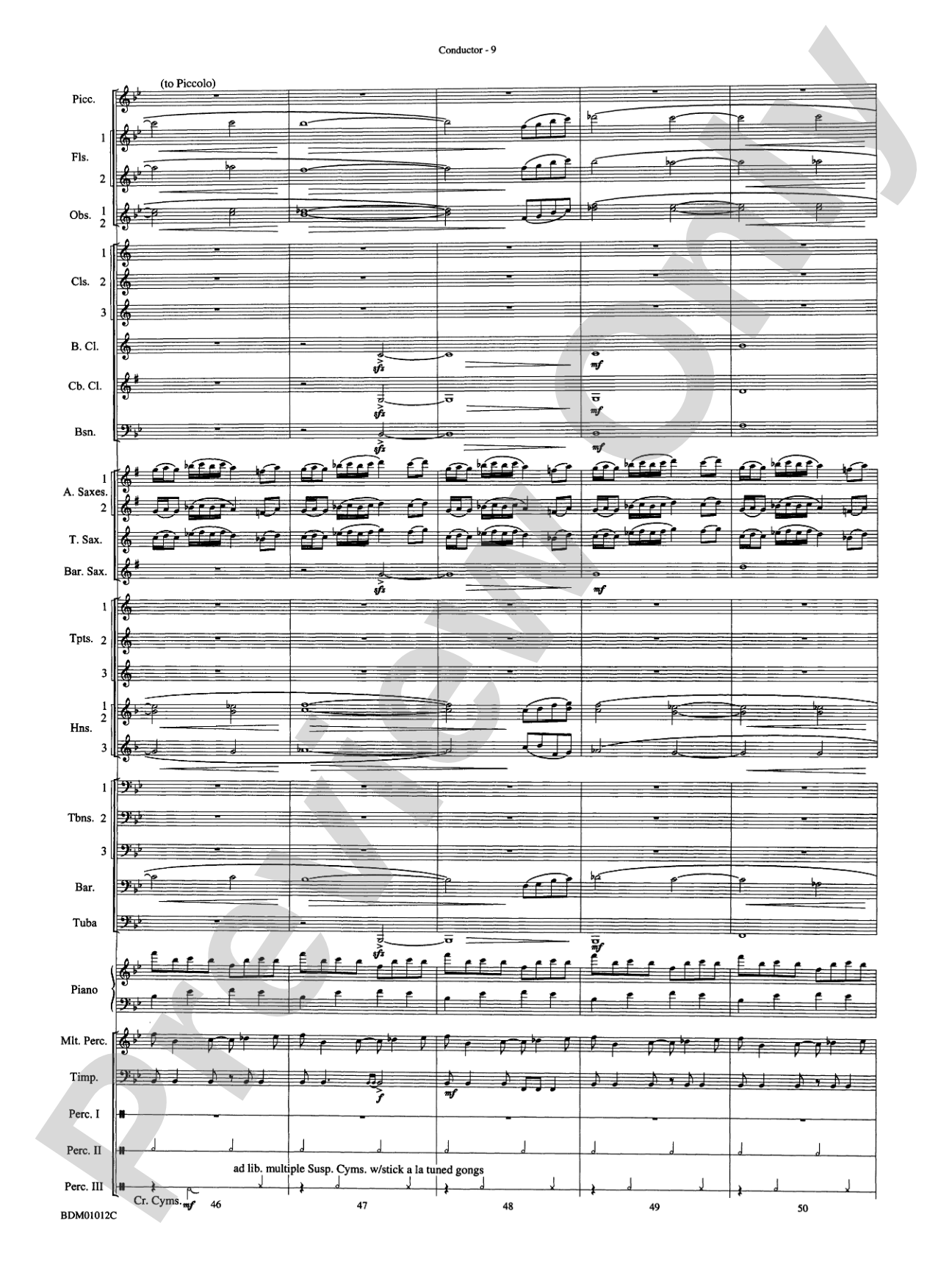 Inchon: Concert Band Conductor Score & Parts