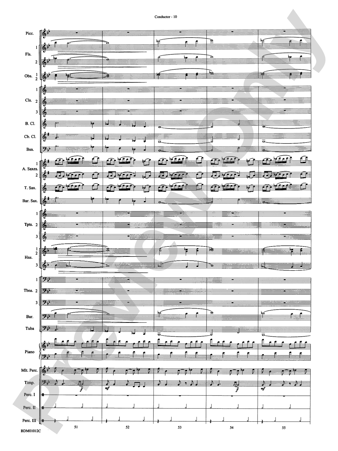 Inchon: Concert Band Conductor Score & Parts