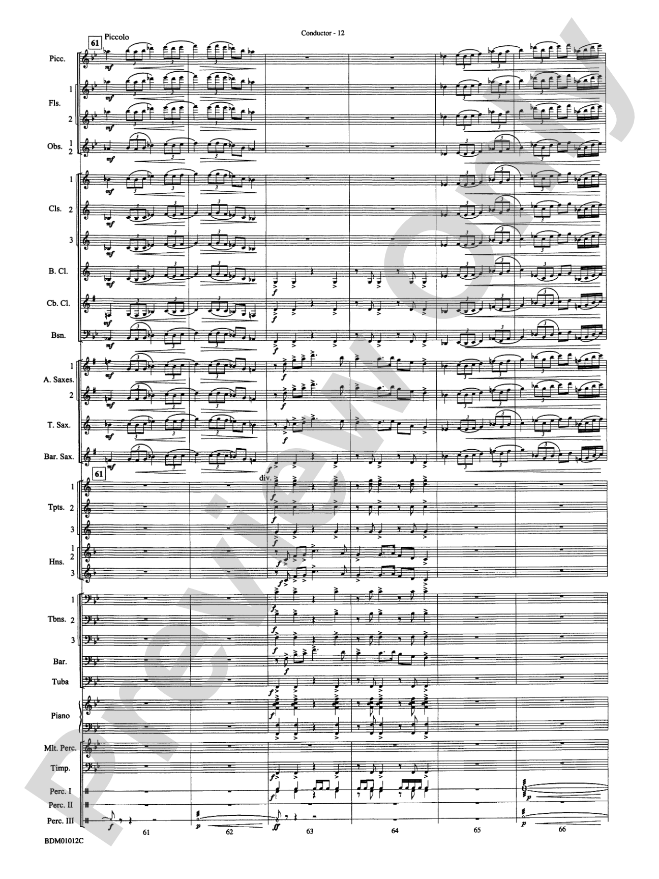 Inchon: Concert Band Conductor Score & Parts