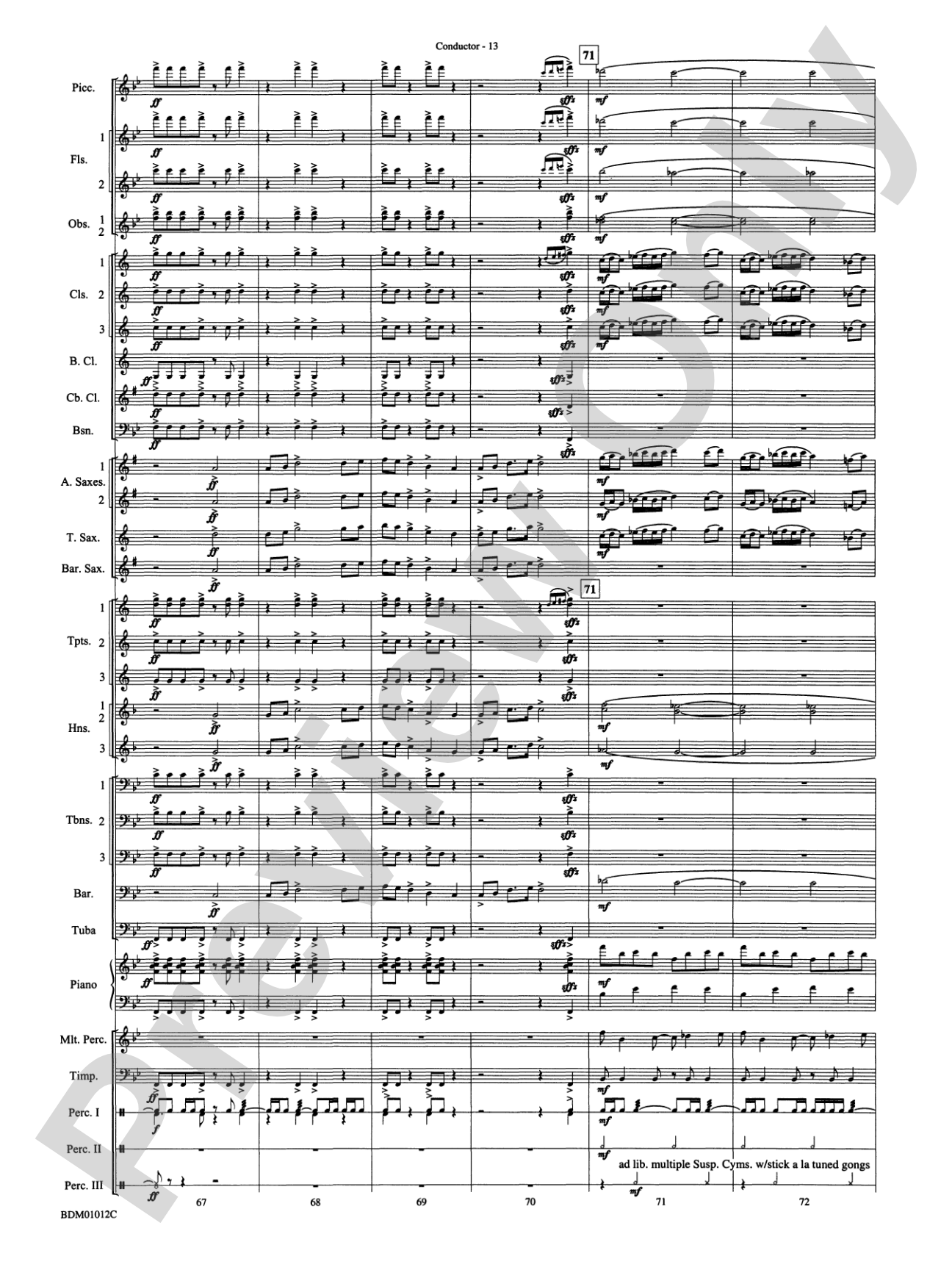 Inchon: Concert Band Conductor Score & Parts