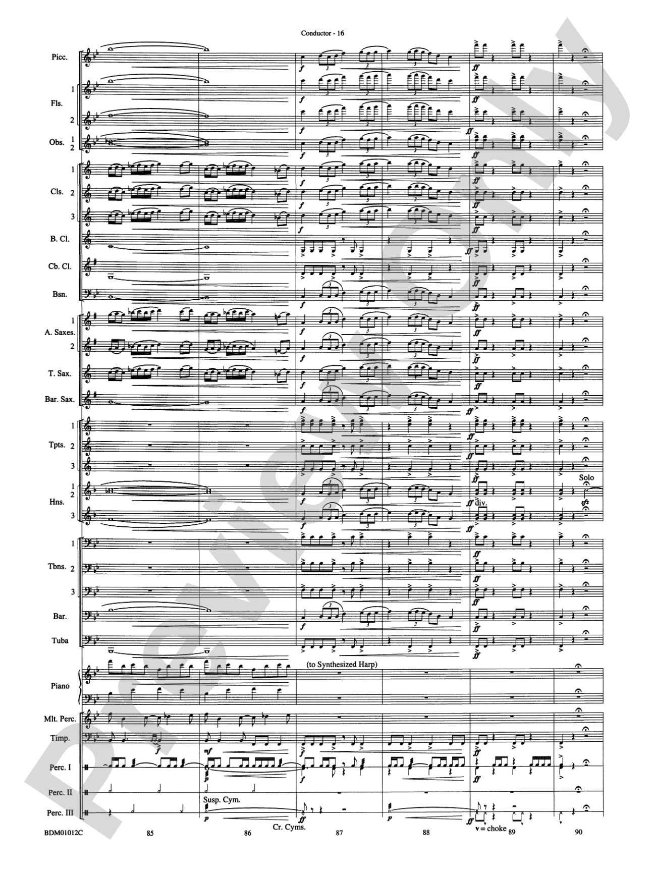 Inchon: Concert Band Conductor Score & Parts