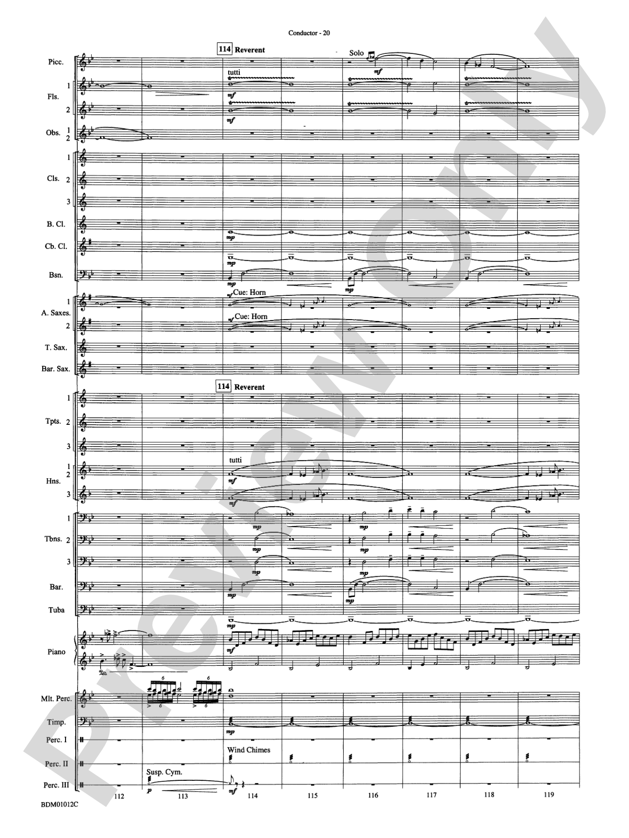 Inchon: Concert Band Conductor Score & Parts