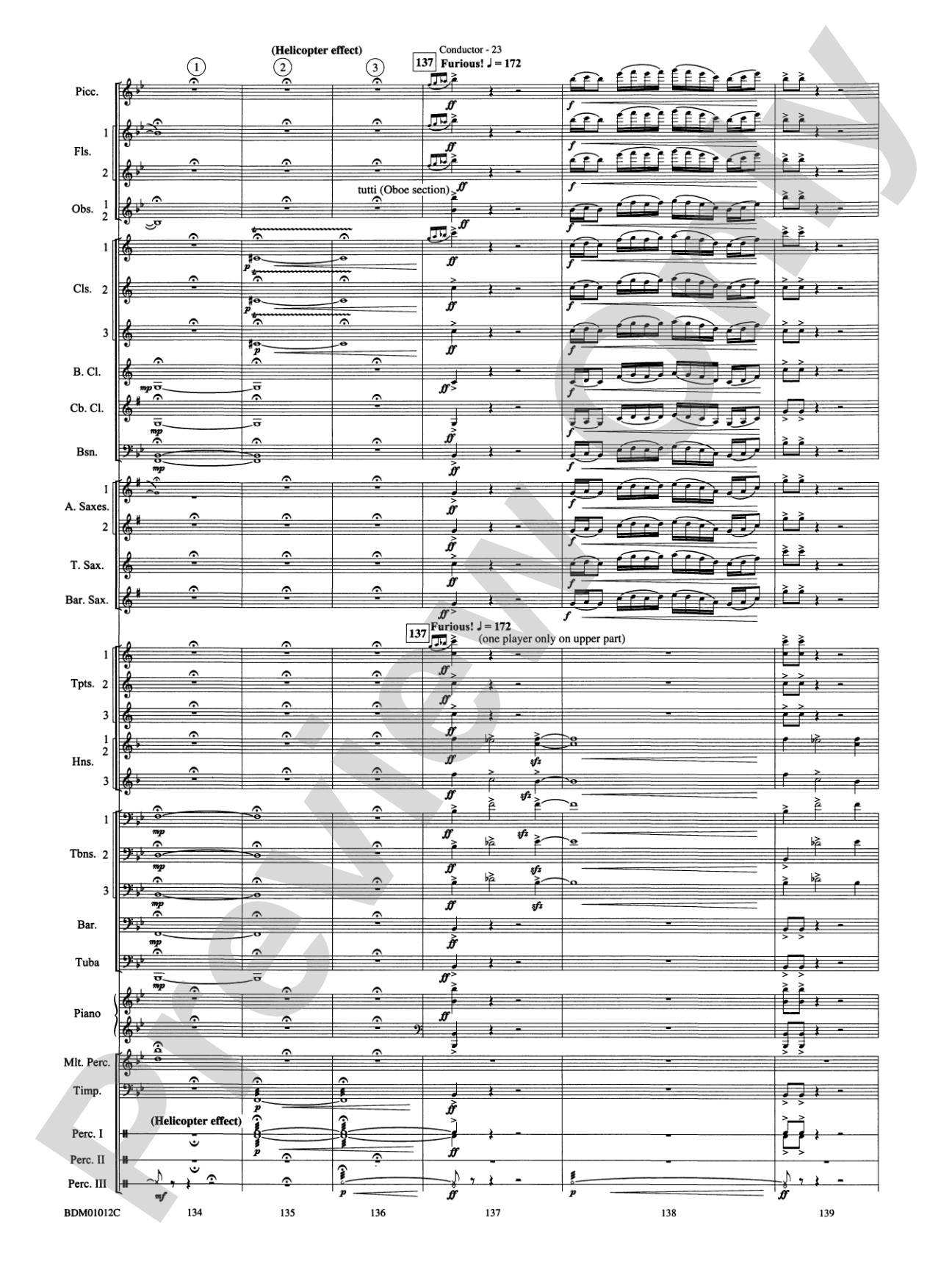 Inchon: Concert Band Conductor Score & Parts