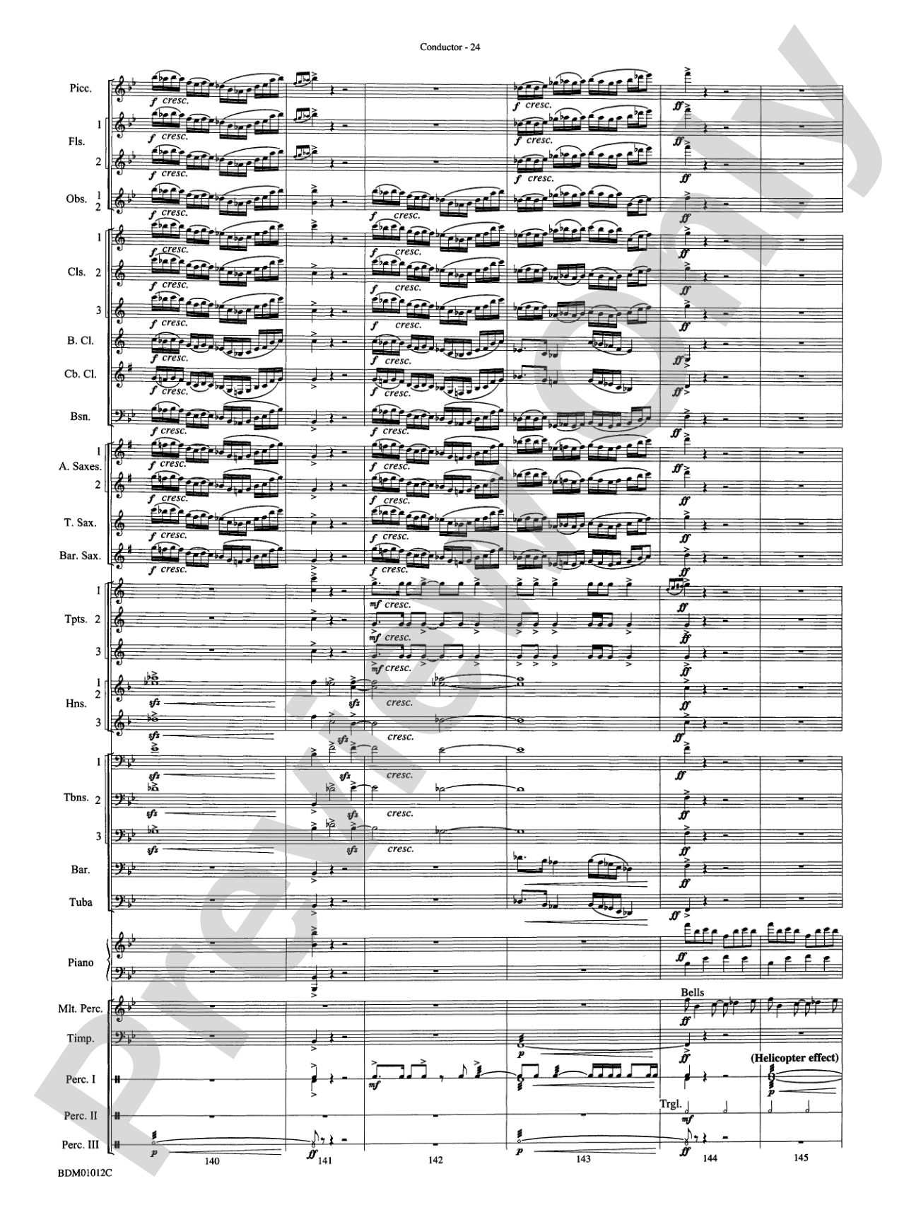 Inchon: Concert Band Conductor Score & Parts