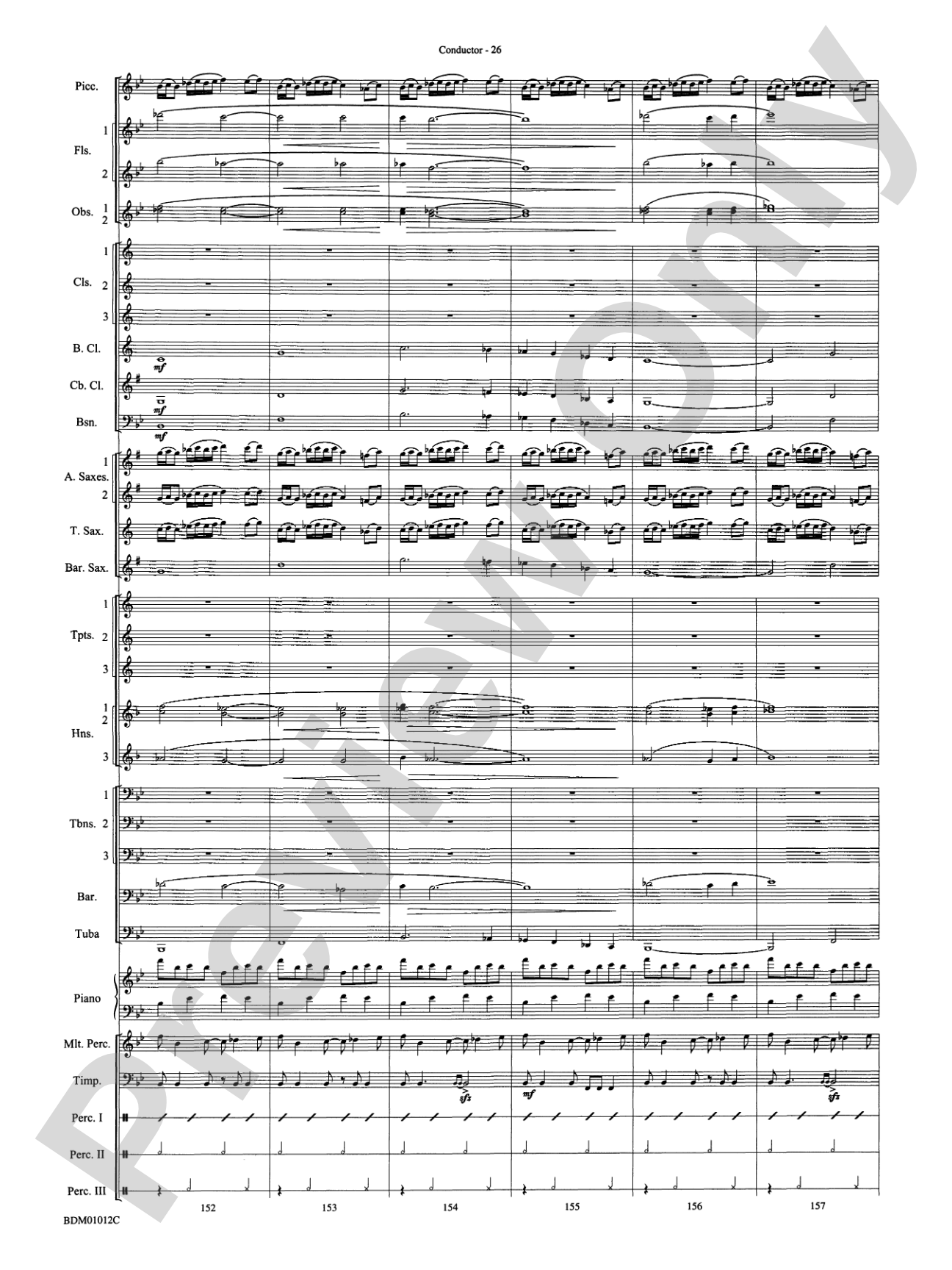 Inchon: Concert Band Conductor Score & Parts