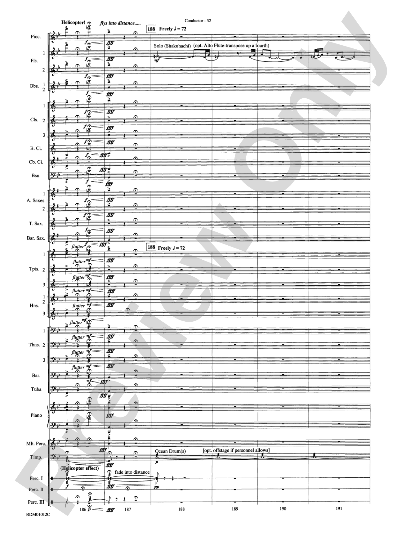 Inchon: Concert Band Conductor Score & Parts