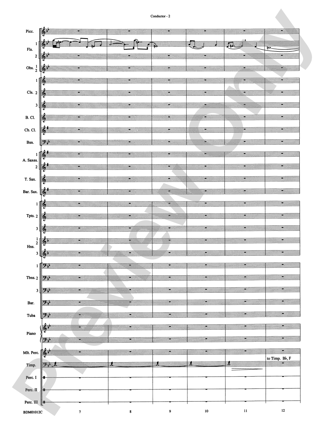 Inchon: Concert Band Conductor Score & Parts