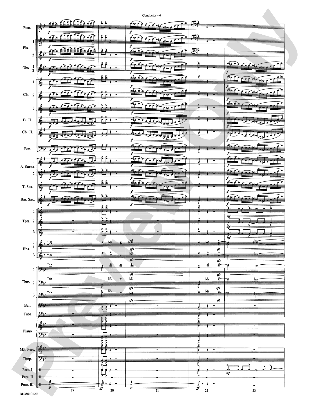 Inchon: Concert Band Conductor Score & Parts