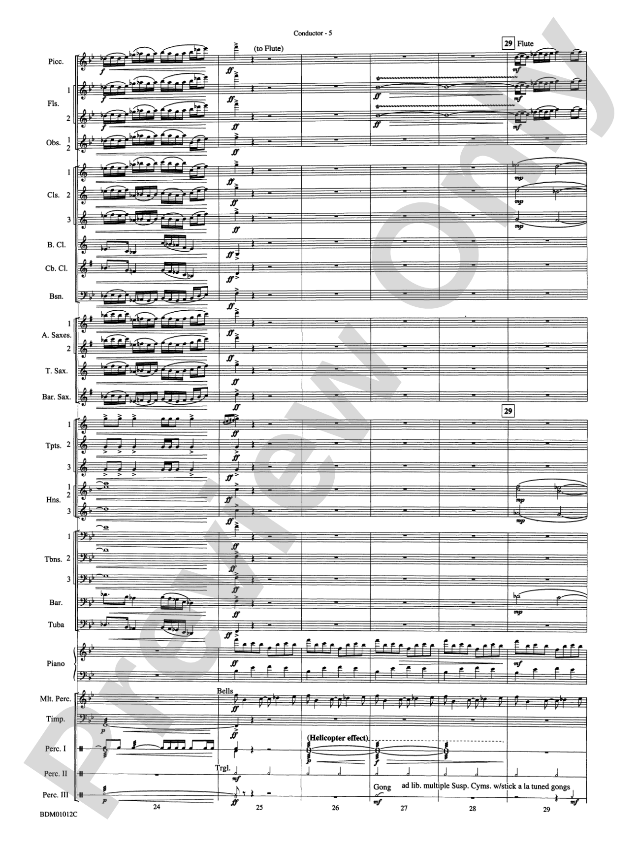 Inchon: Concert Band Conductor Score & Parts