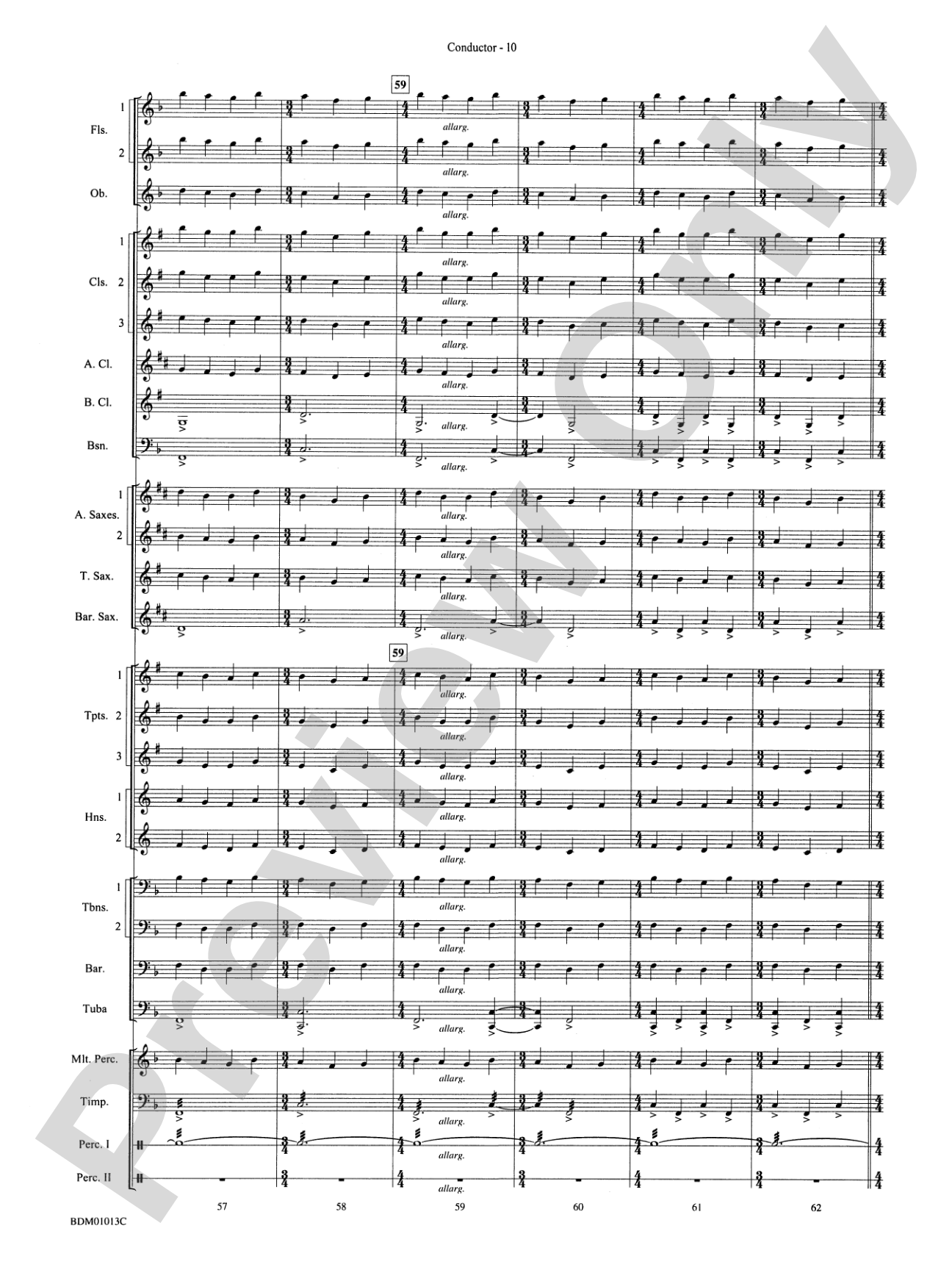 Finale from The Firebird Suite: Concert Band Conductor Score & Parts