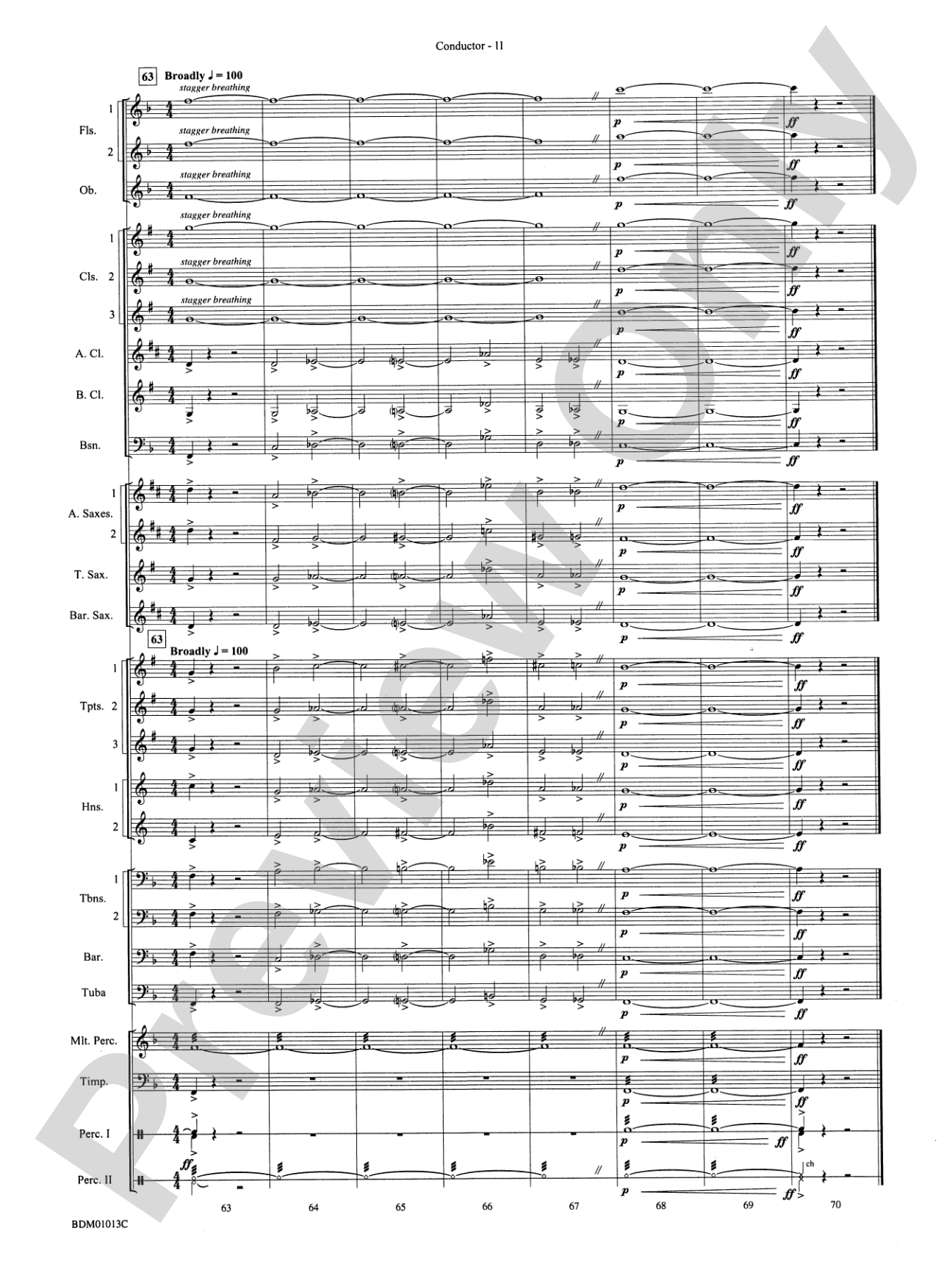 Finale from The Firebird Suite: Concert Band Conductor Score & Parts