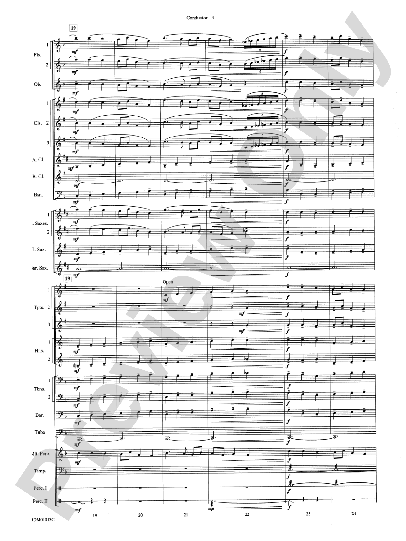 Finale from The Firebird Suite: Concert Band Conductor Score & Parts