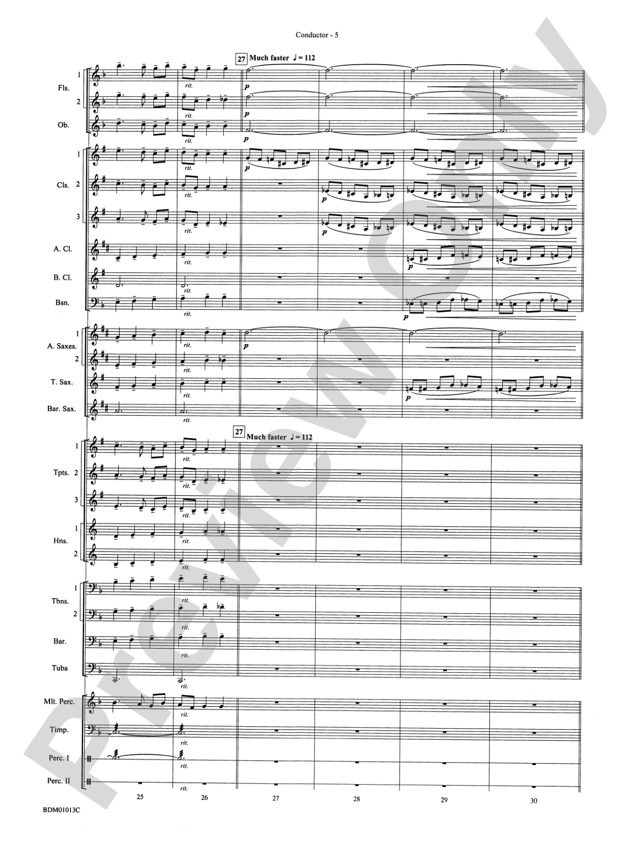 Finale from The Firebird Suite: Concert Band Conductor Score & Parts