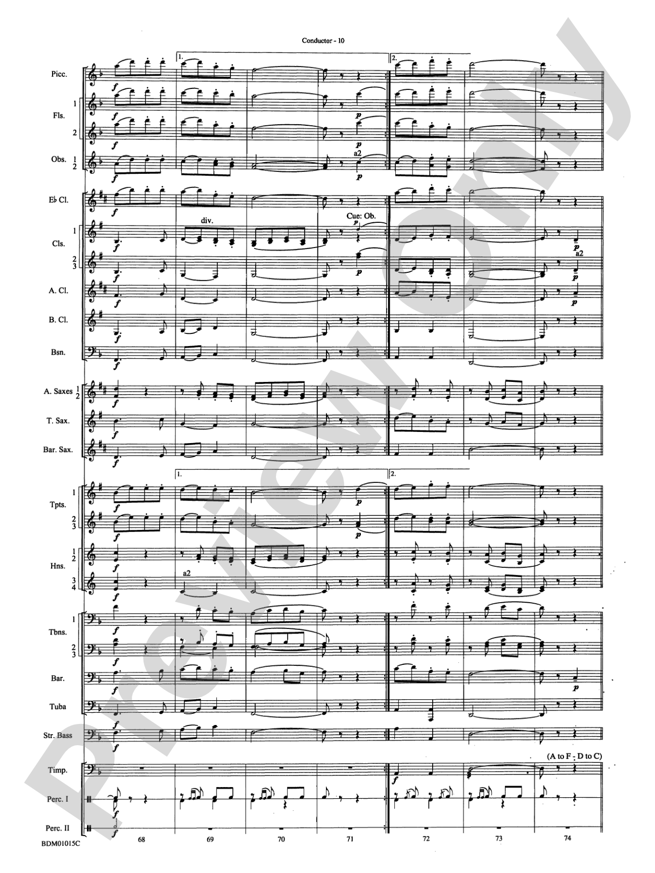 Brighton Beach (Concert March): Concert Band Conductor Score & Parts