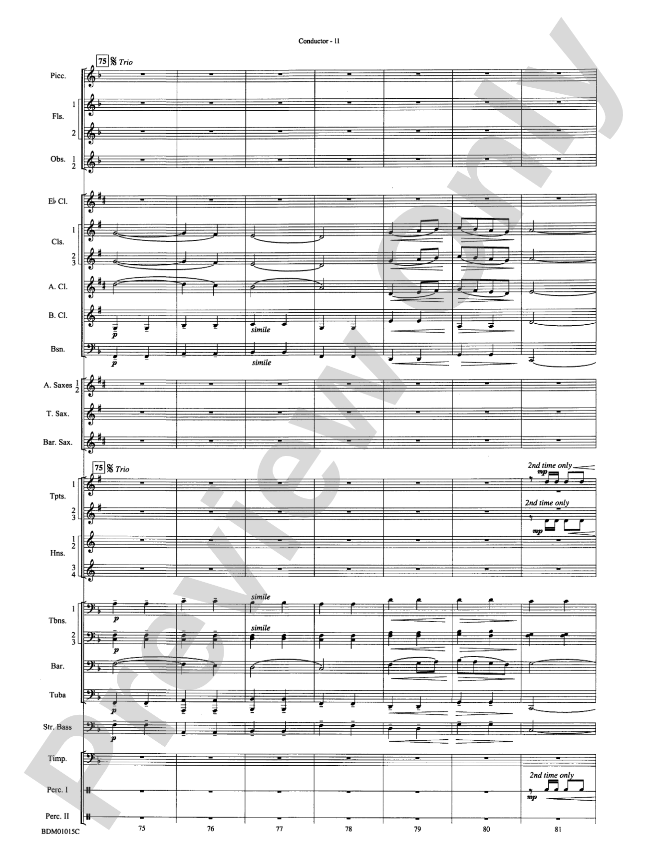Brighton Beach (Concert March): Concert Band Conductor Score & Parts