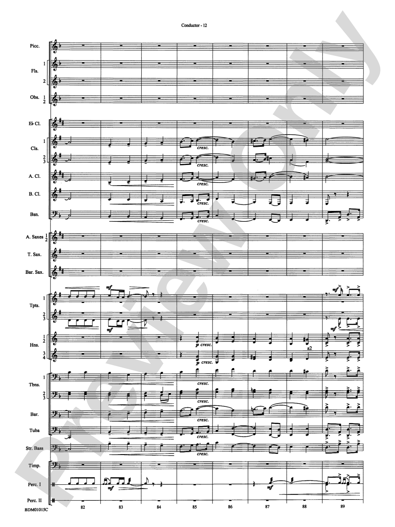 Brighton Beach (Concert March): Concert Band Conductor Score & Parts